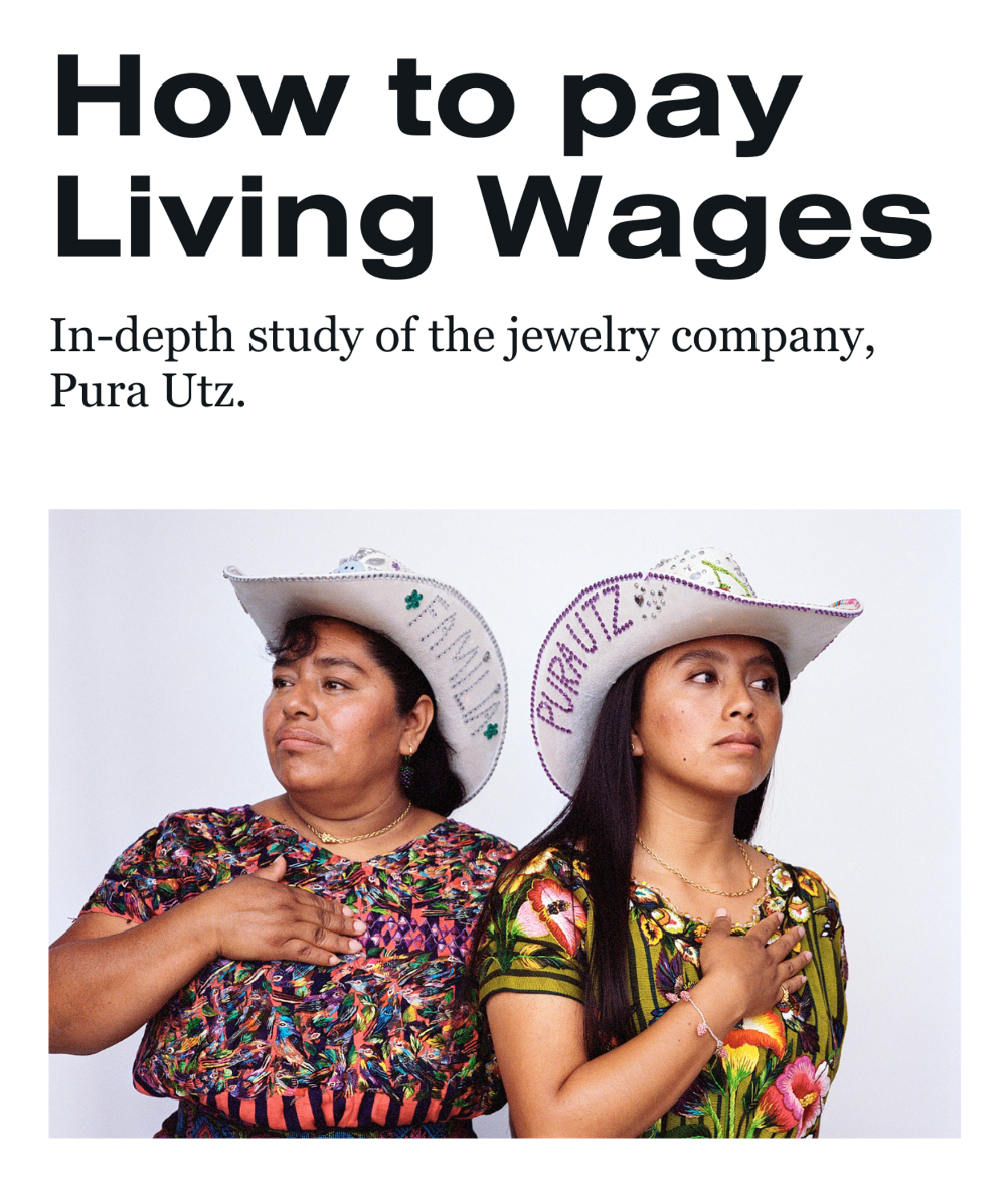 How To Pay Living Wages - a study and report of Pura Utz