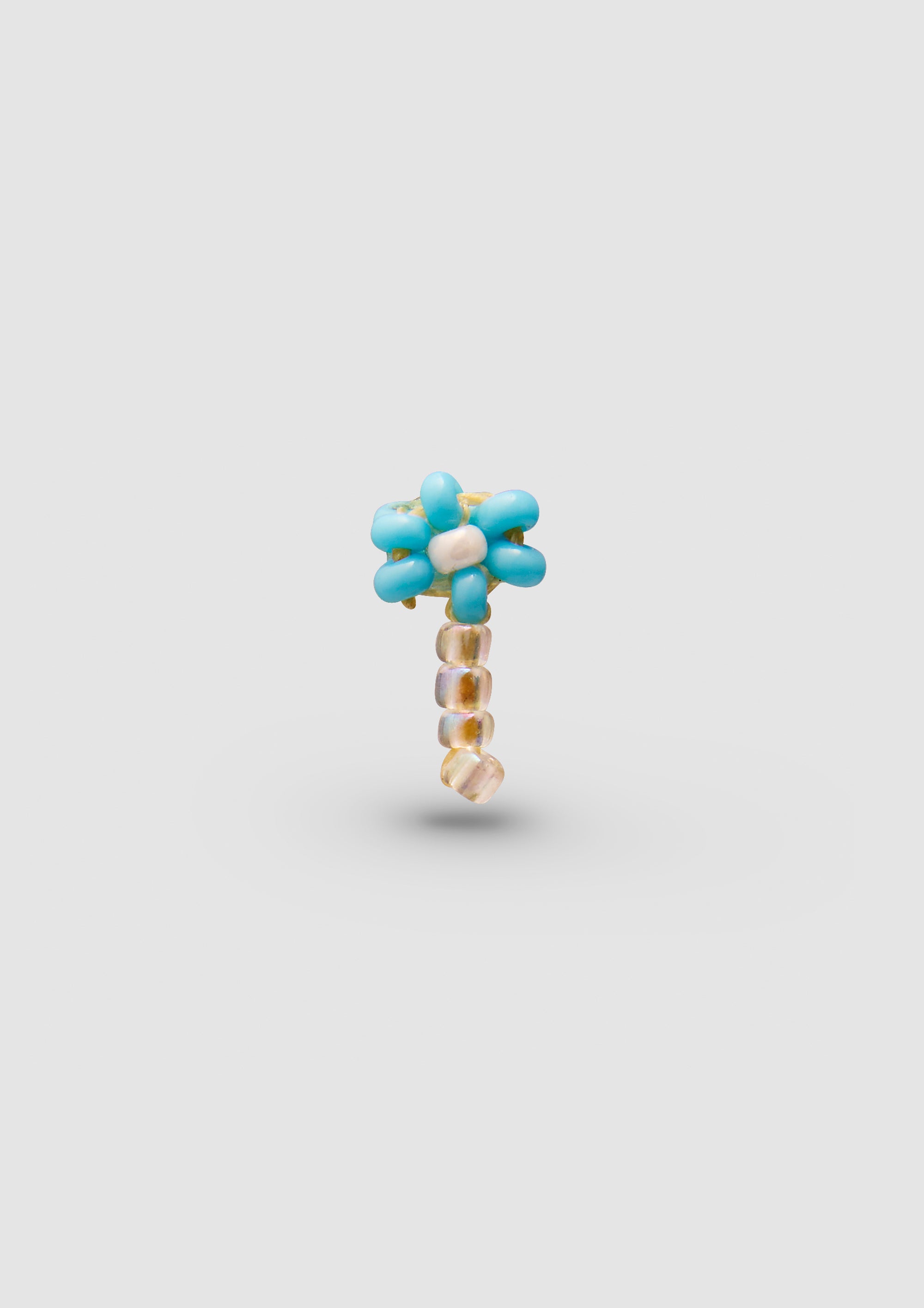 Blue Flower Ear Stick