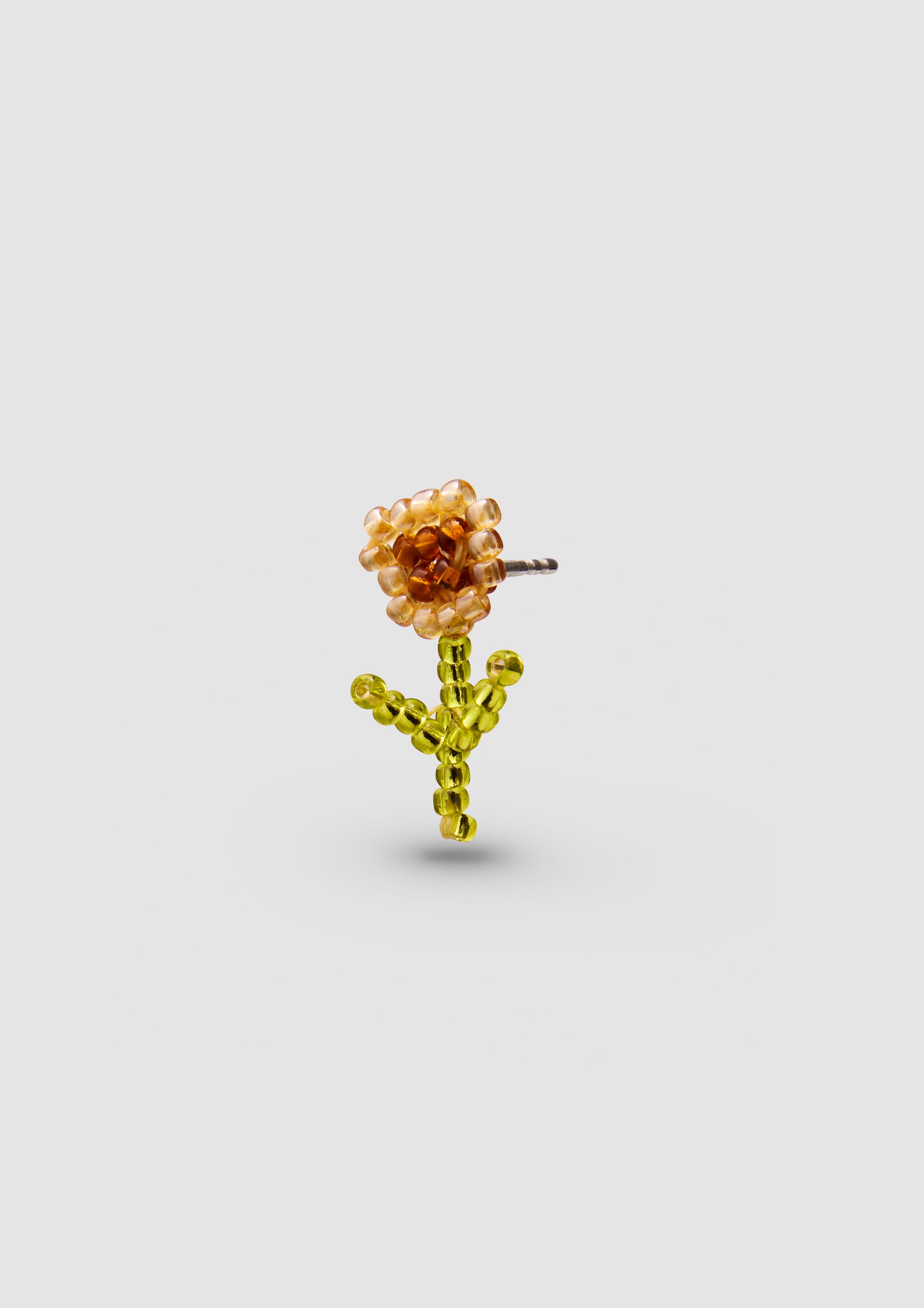 Brown Florecita Ear Stick