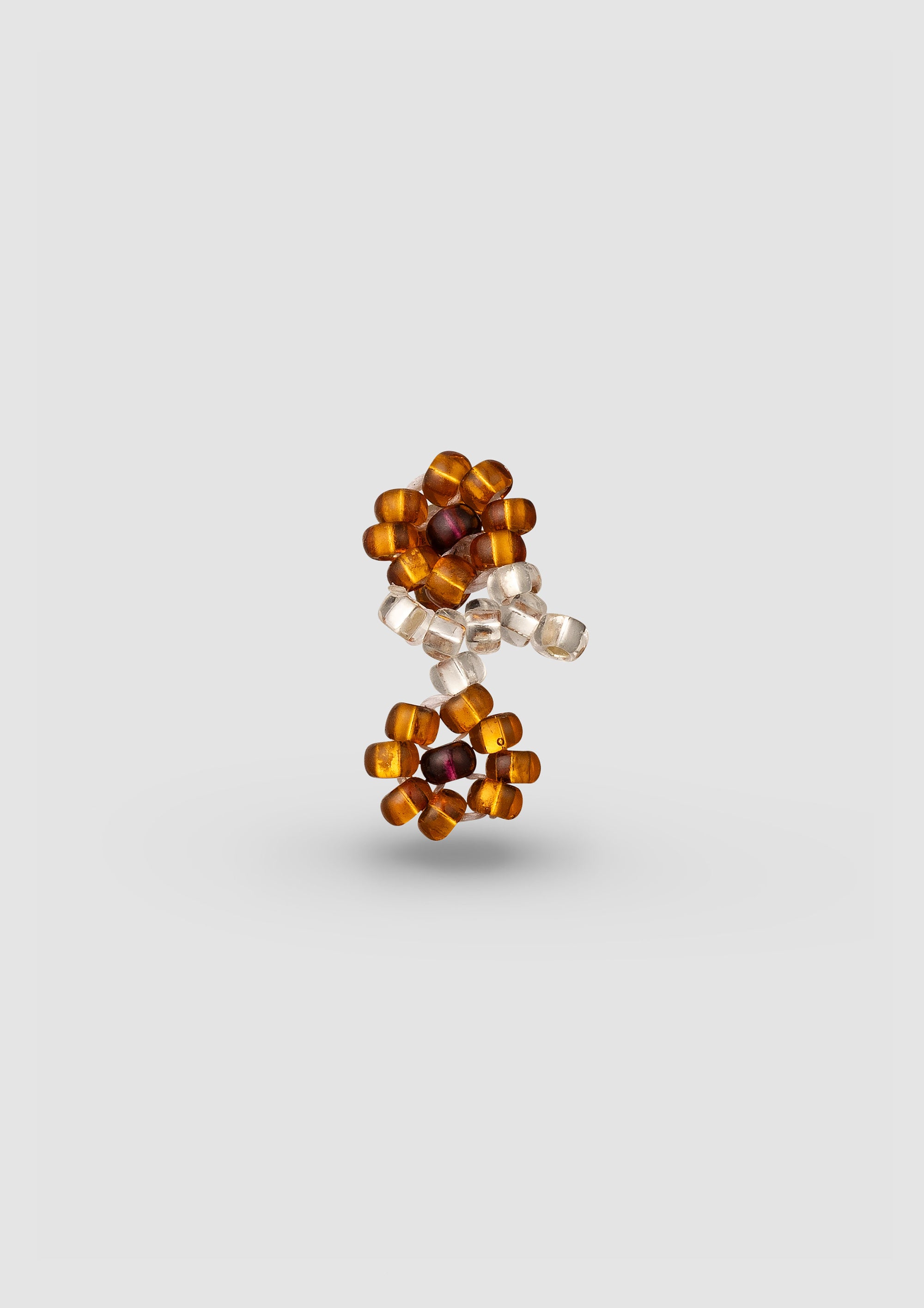 Brown Flower Ear Stick