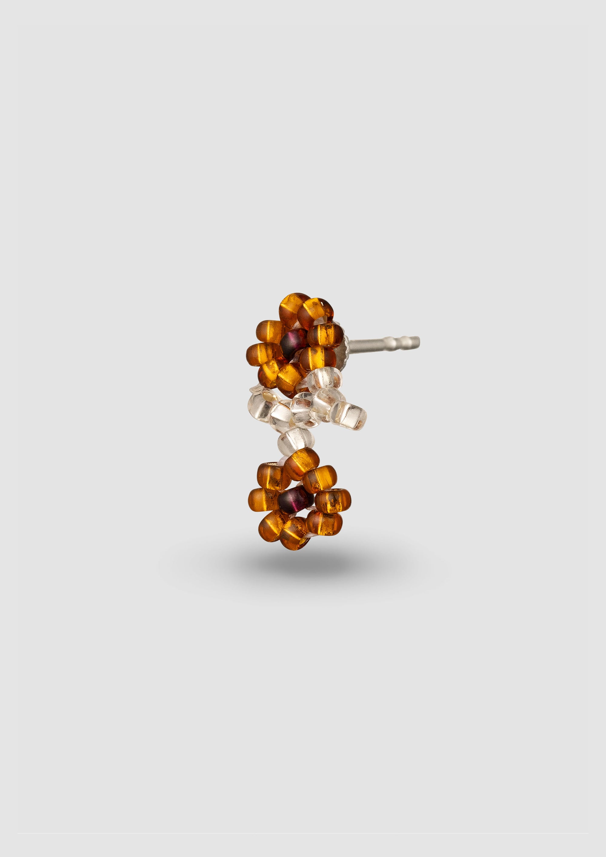 Brown Flower Ear Stick