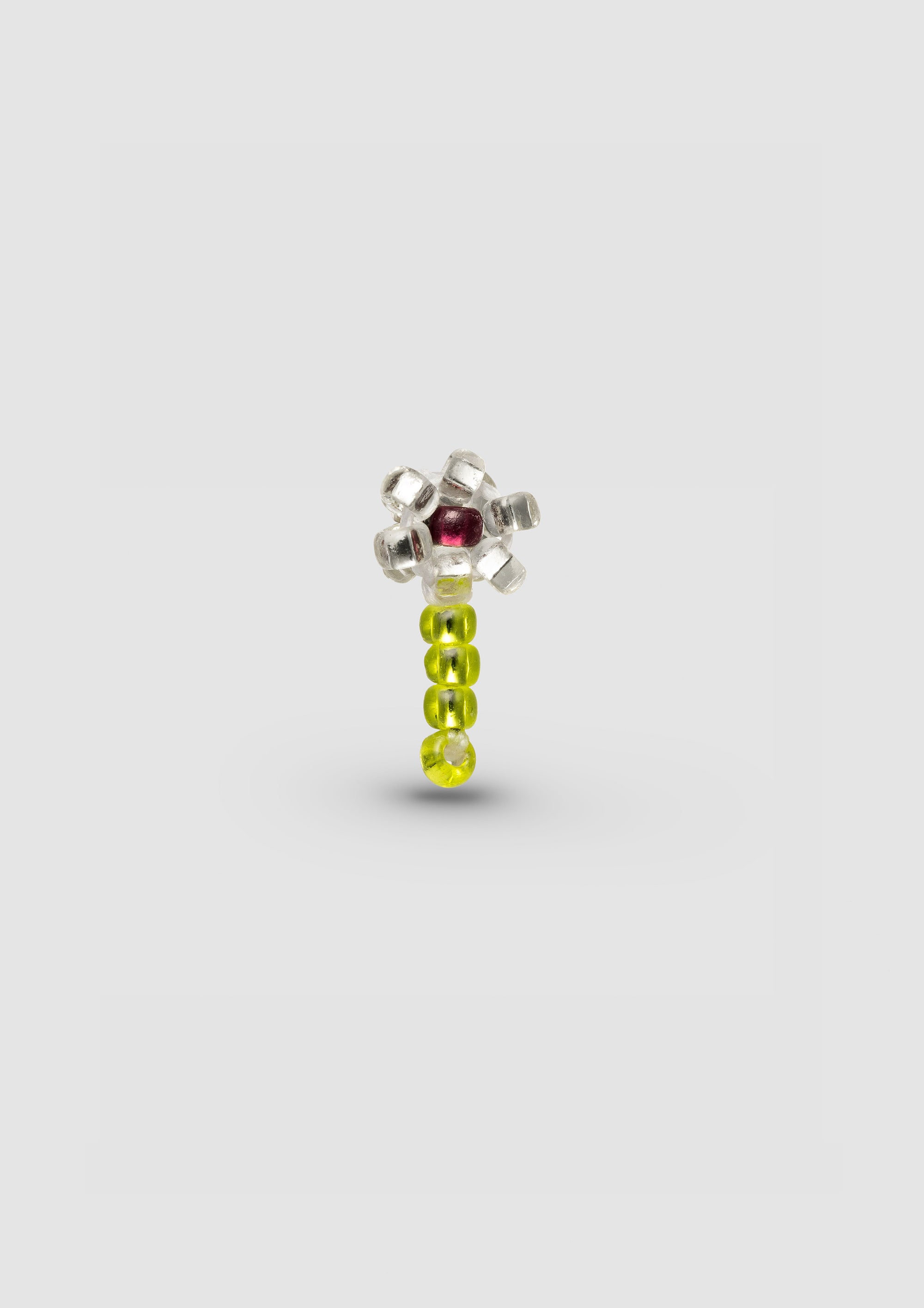 Green Flower Ear Stick