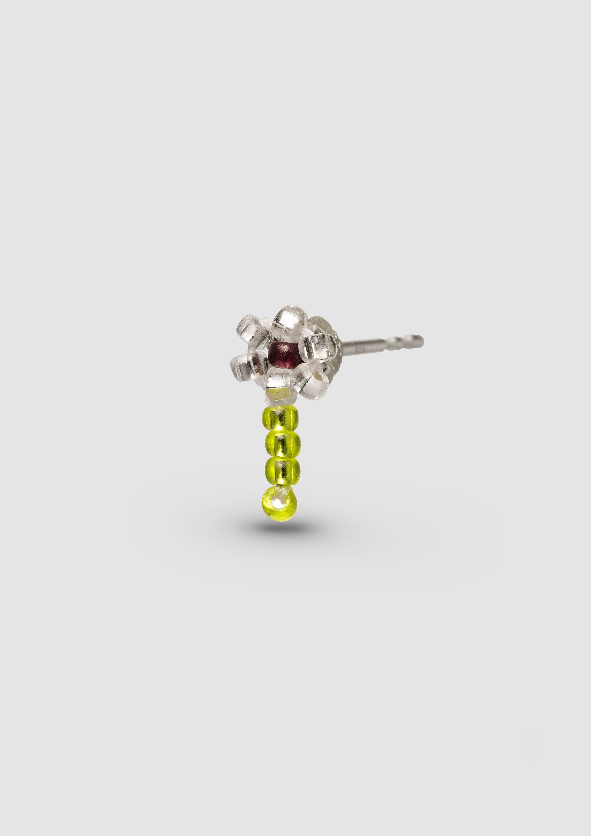 Green Flower Ear Stick