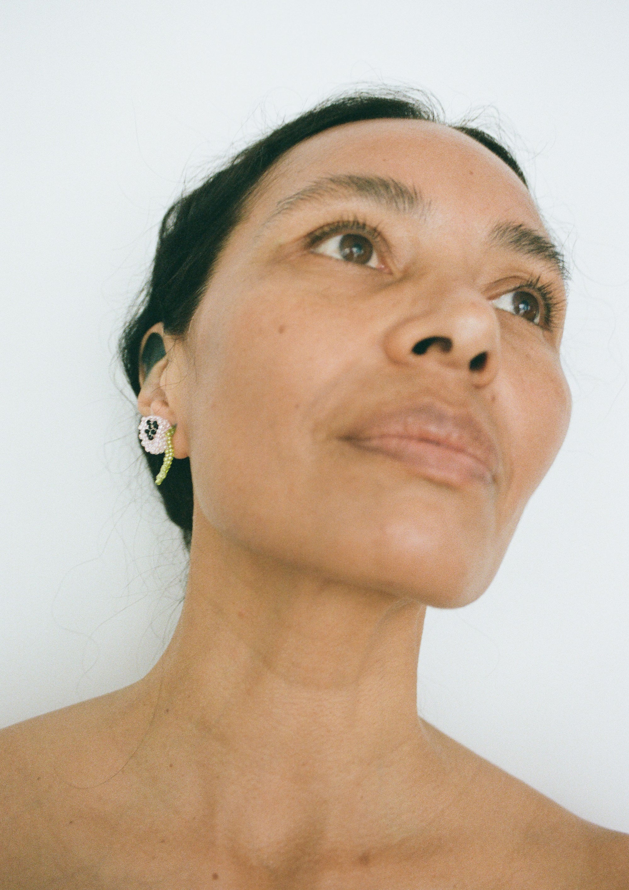 Pink Poppy Ear Stick