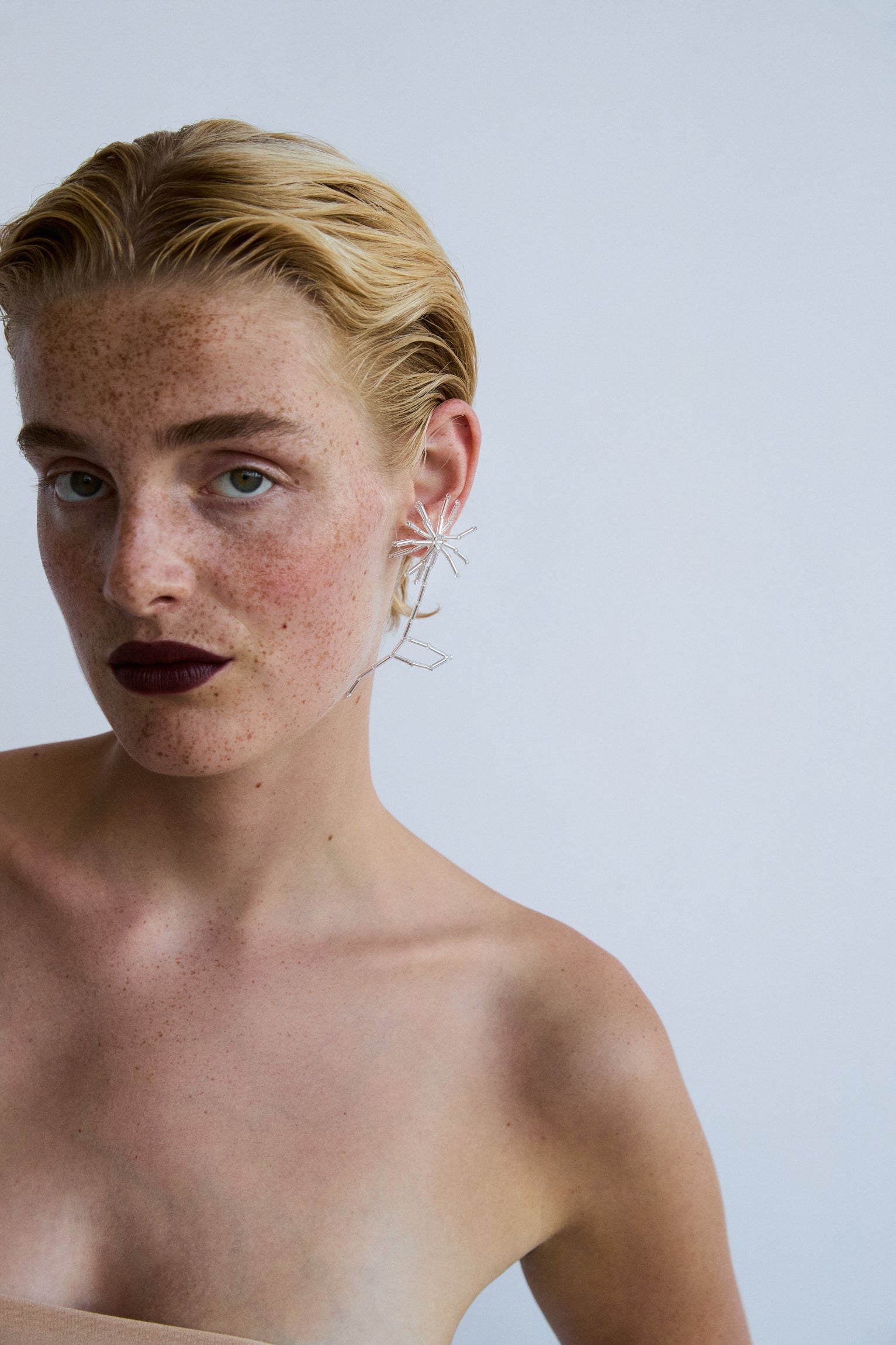 Silver Dandelion Ear Stick