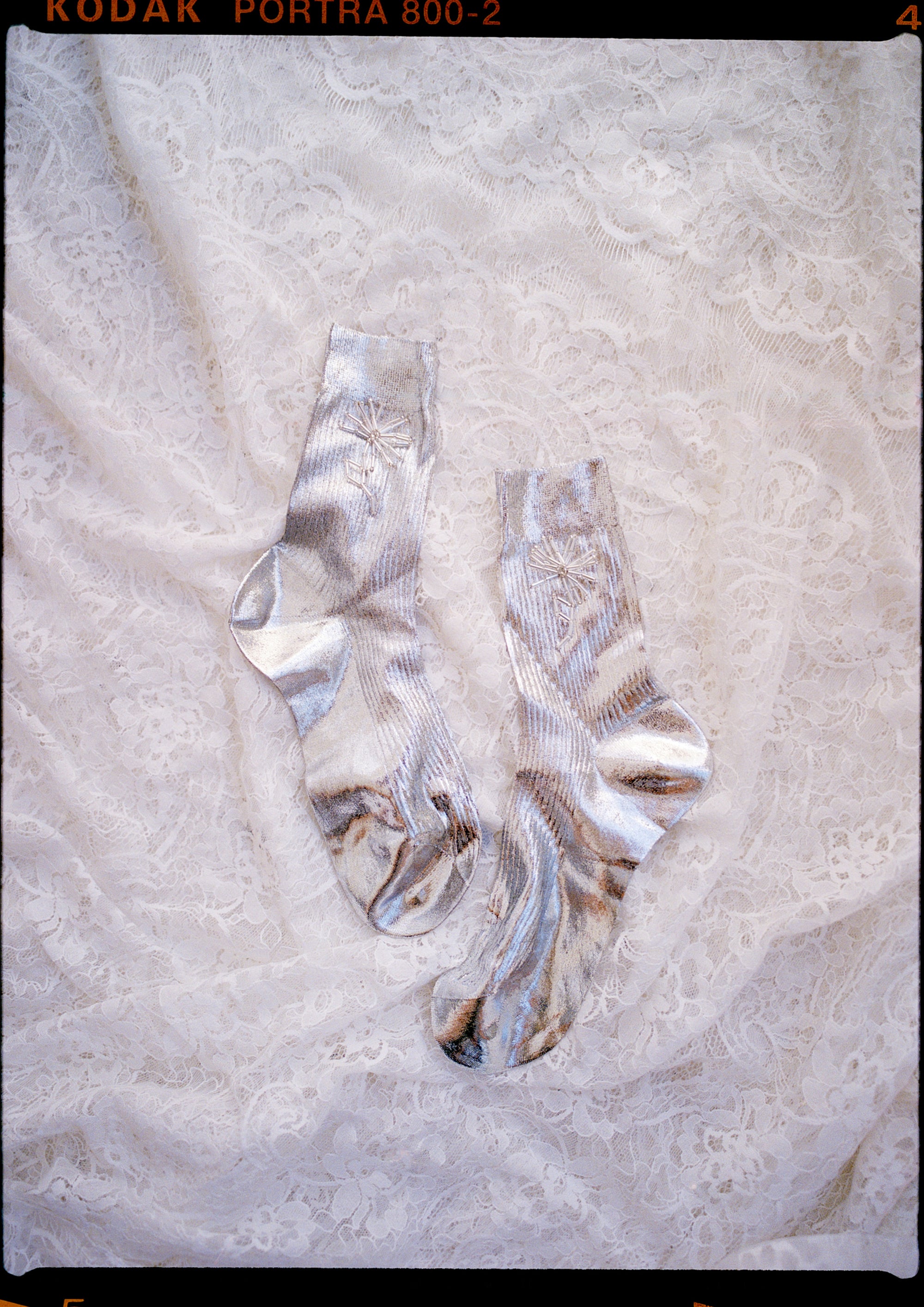 Laminated Dandelion Socks