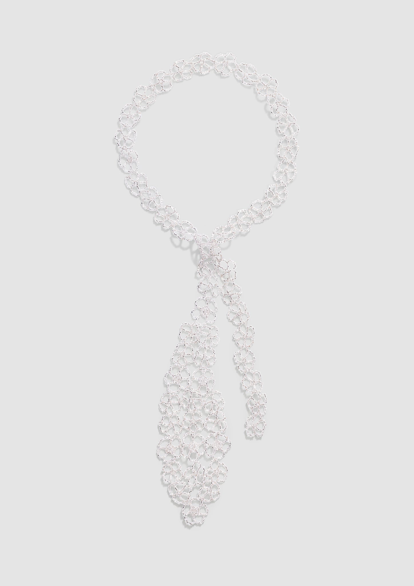 Flower Tie Necklace