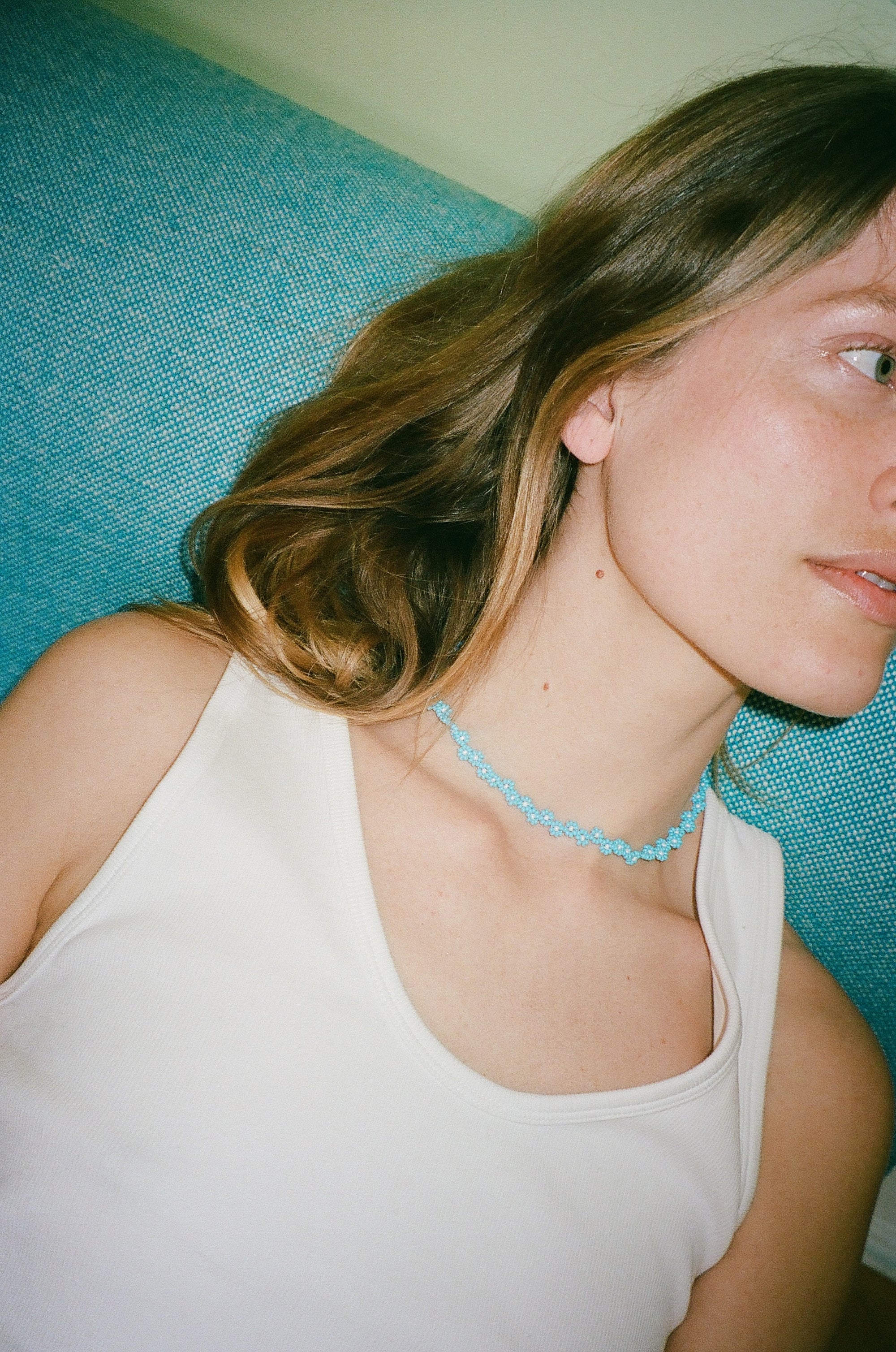 Blue Florecita Necklace