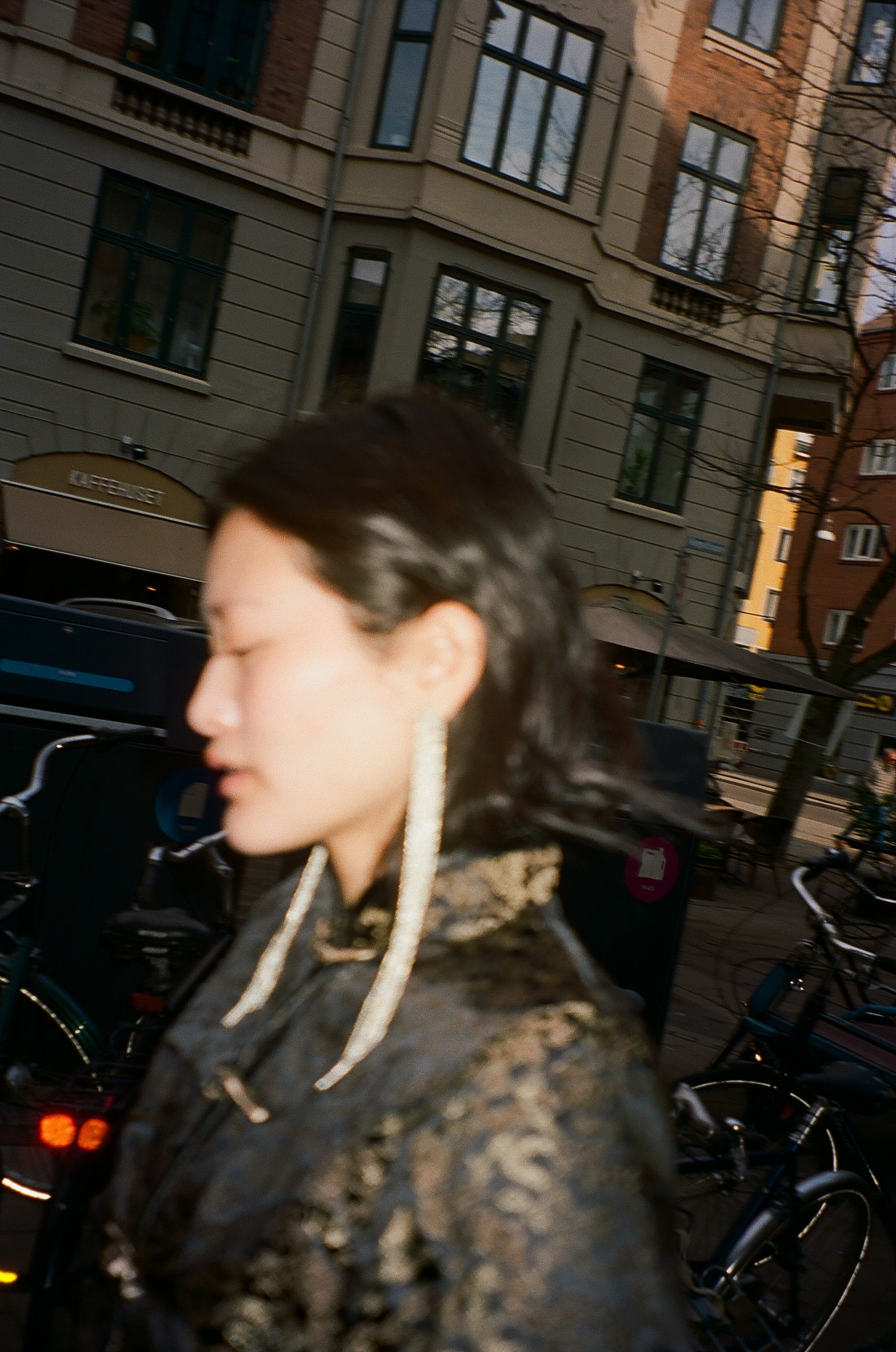 Silver Mega Tassel Ear Sticks