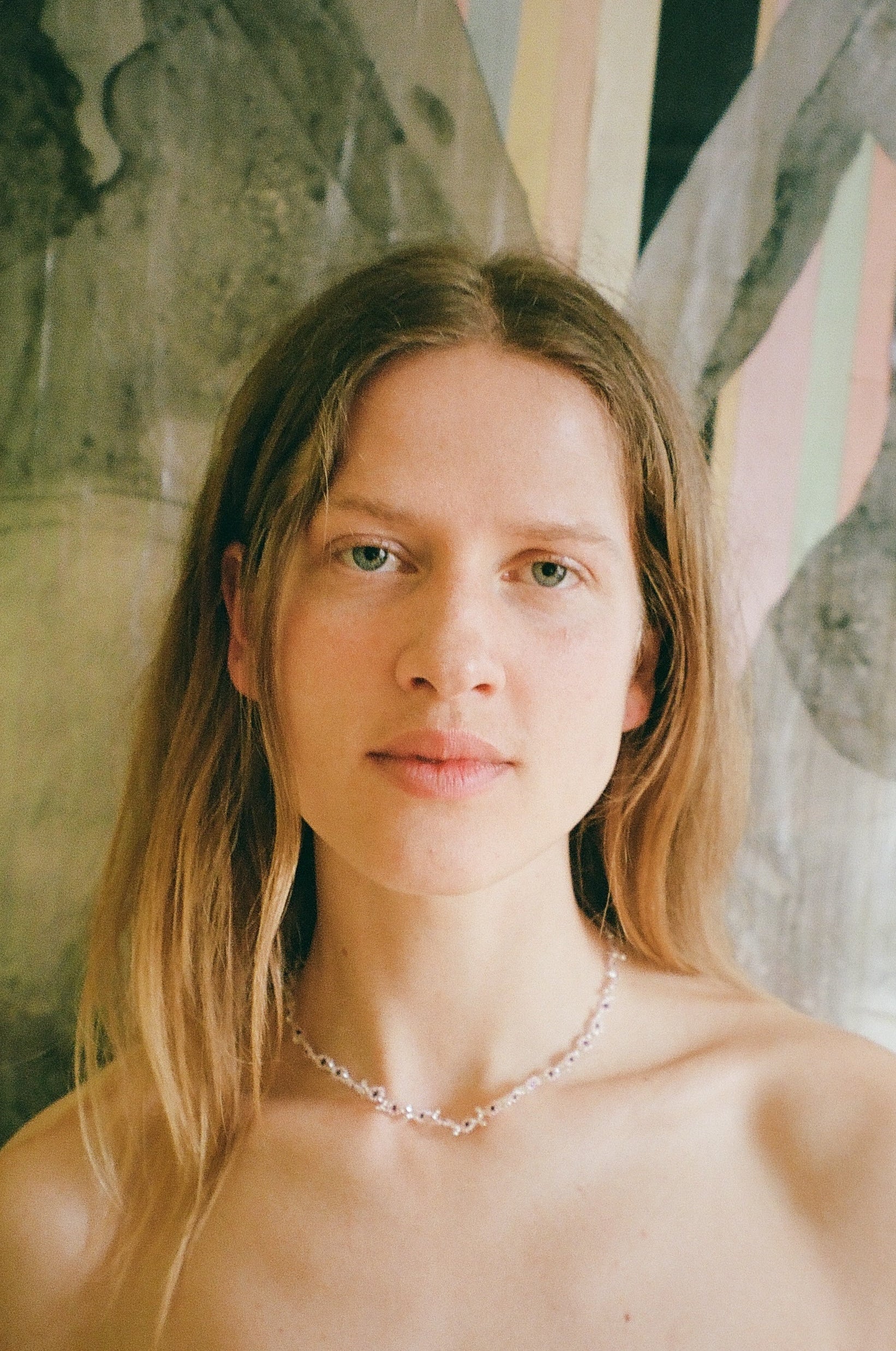 Pink Flower Necklace