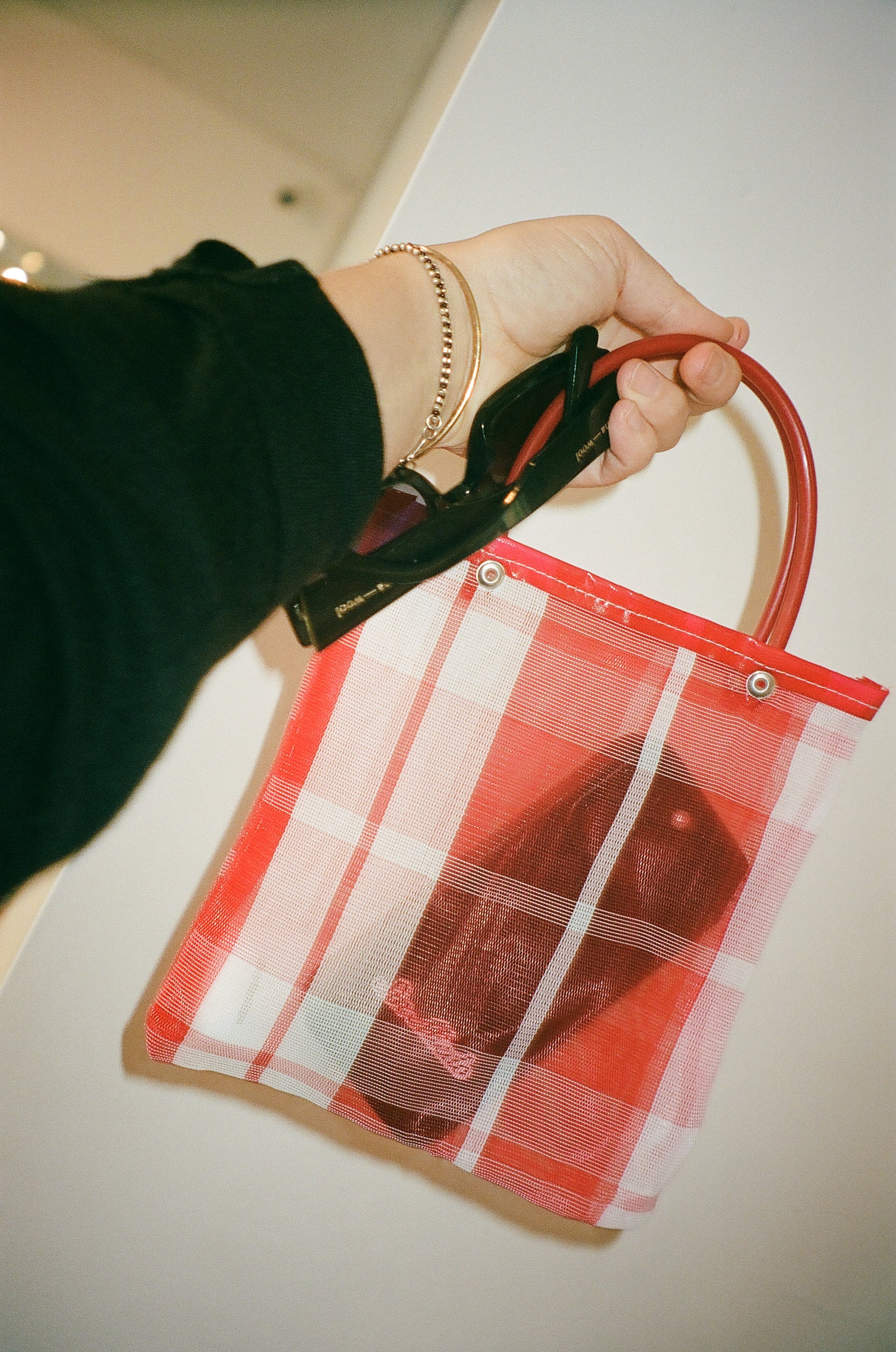 Red Mini Market Tote