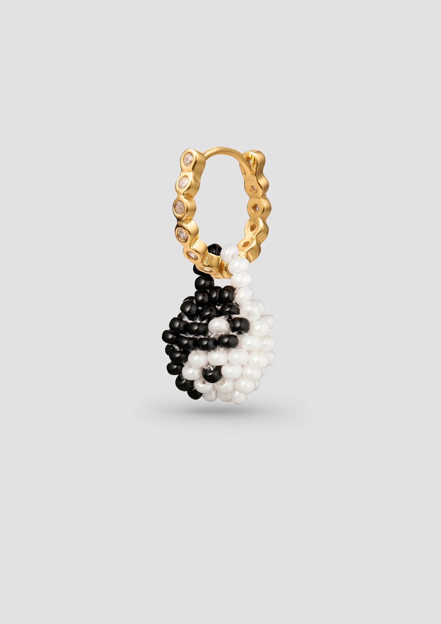 Black White Yin Yang Earring