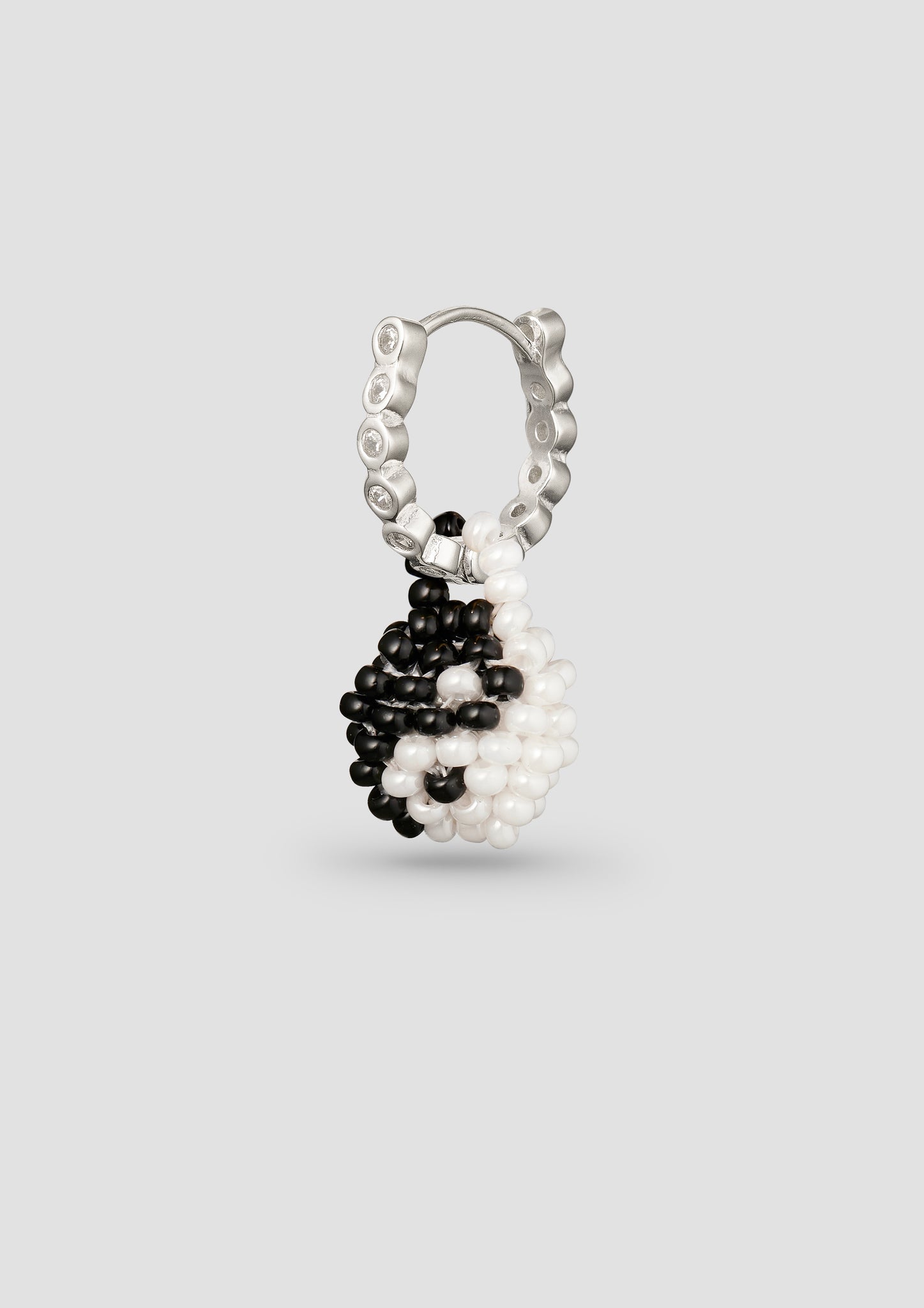 Black White Yin Yang Earring