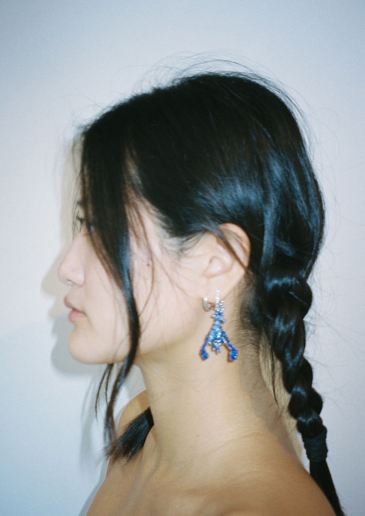 Blue Lobster Earring