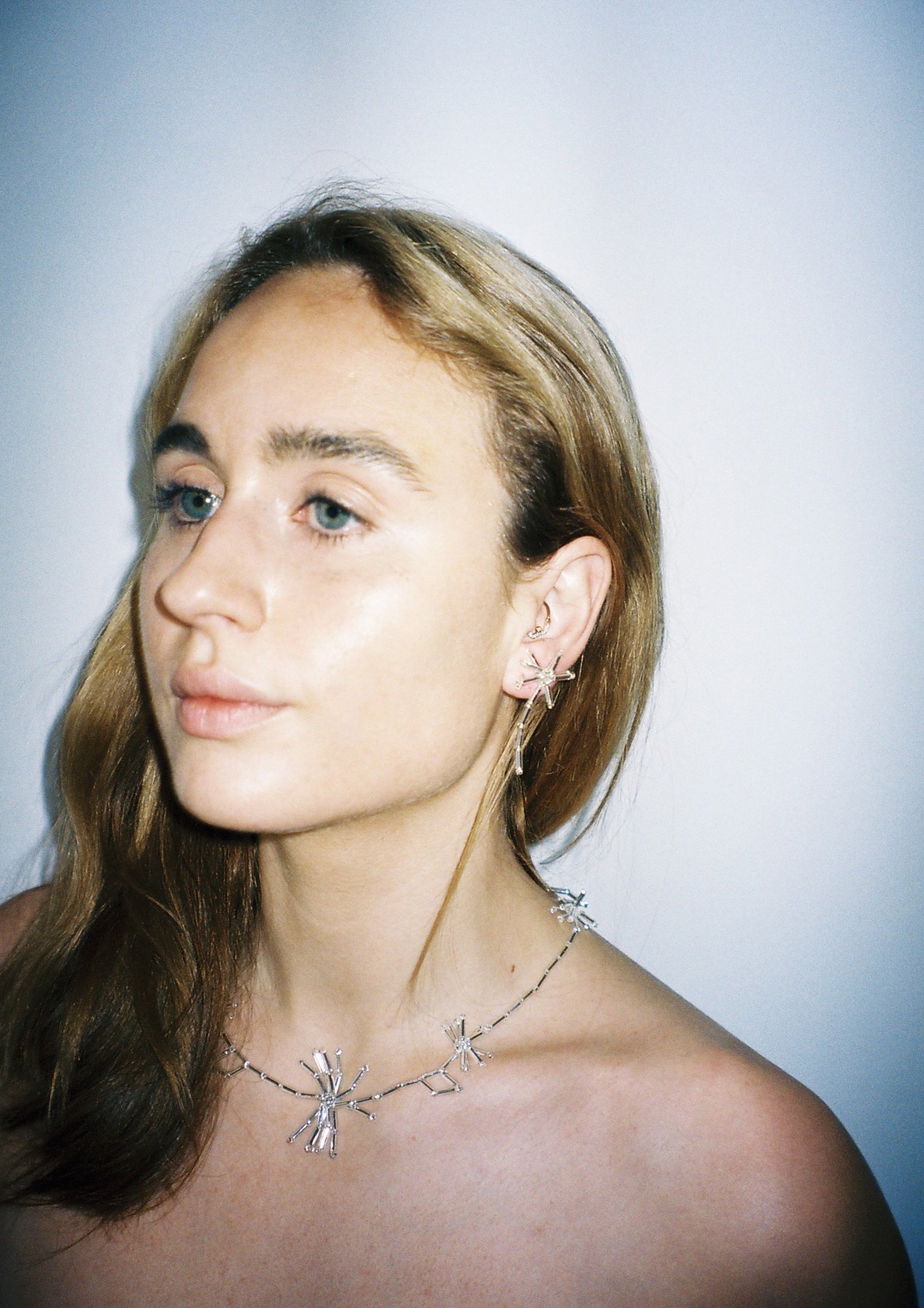 Silver Dandelion Necklace