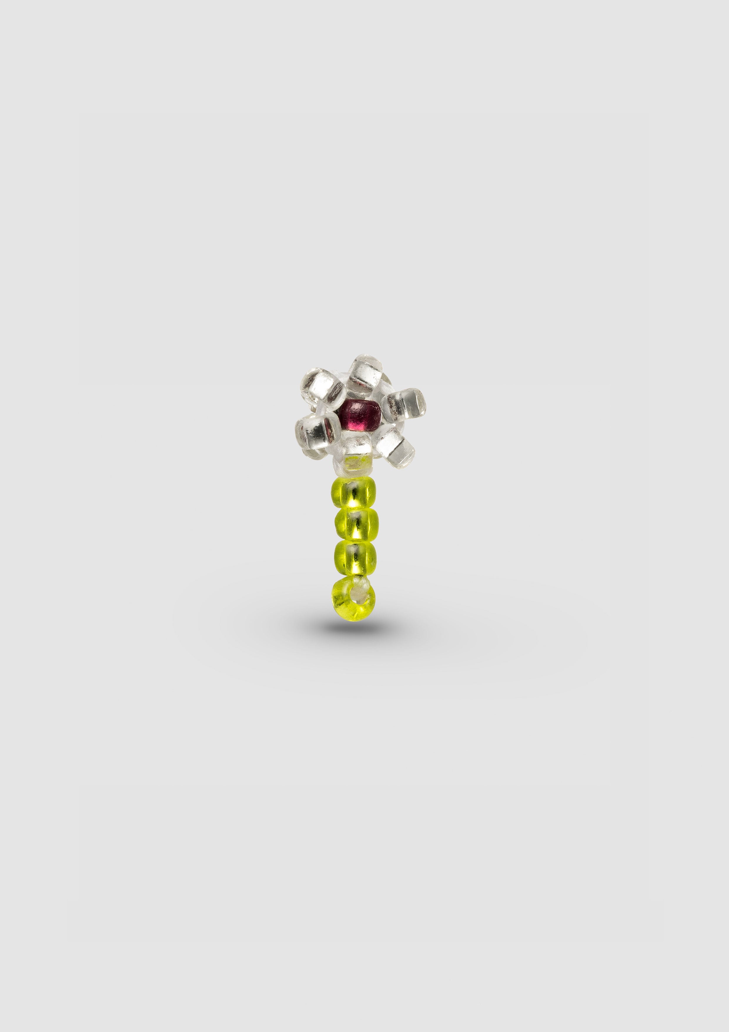 Green Flower Ear Stick