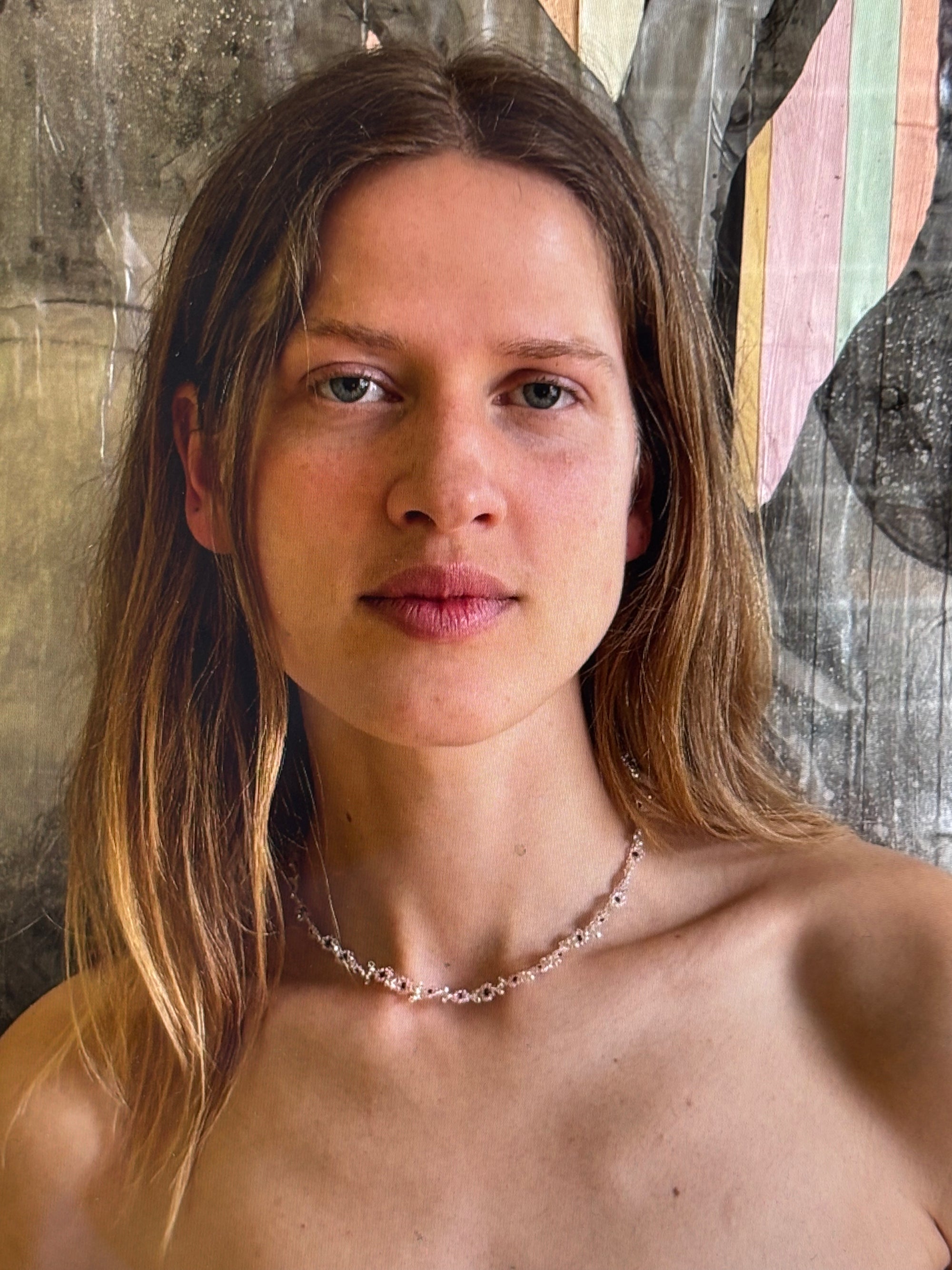 Pink Flower Necklace