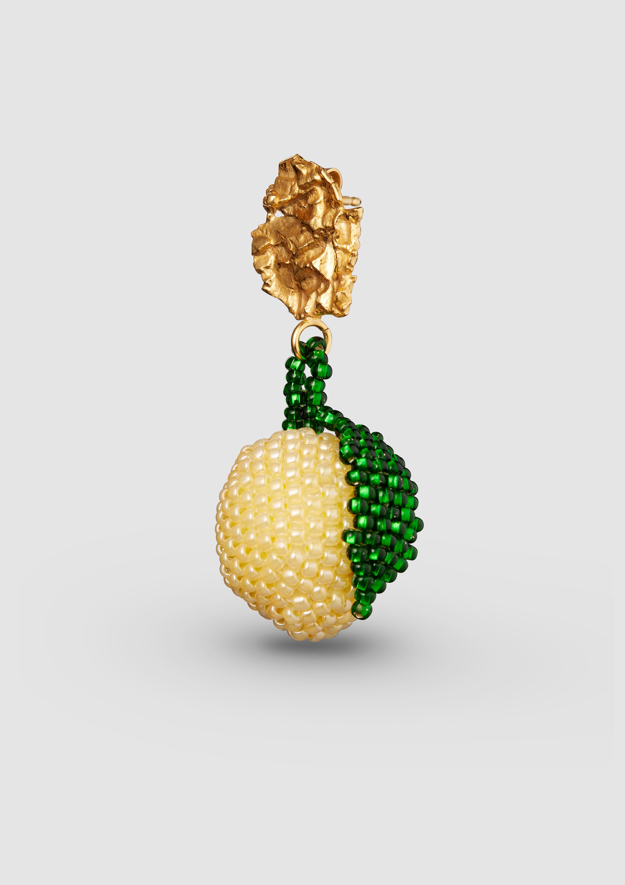 Big Lemon Blob Earring