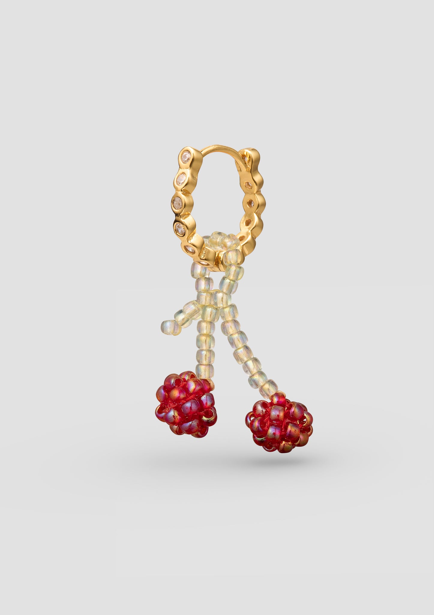 Mini Bright Cherry Earring