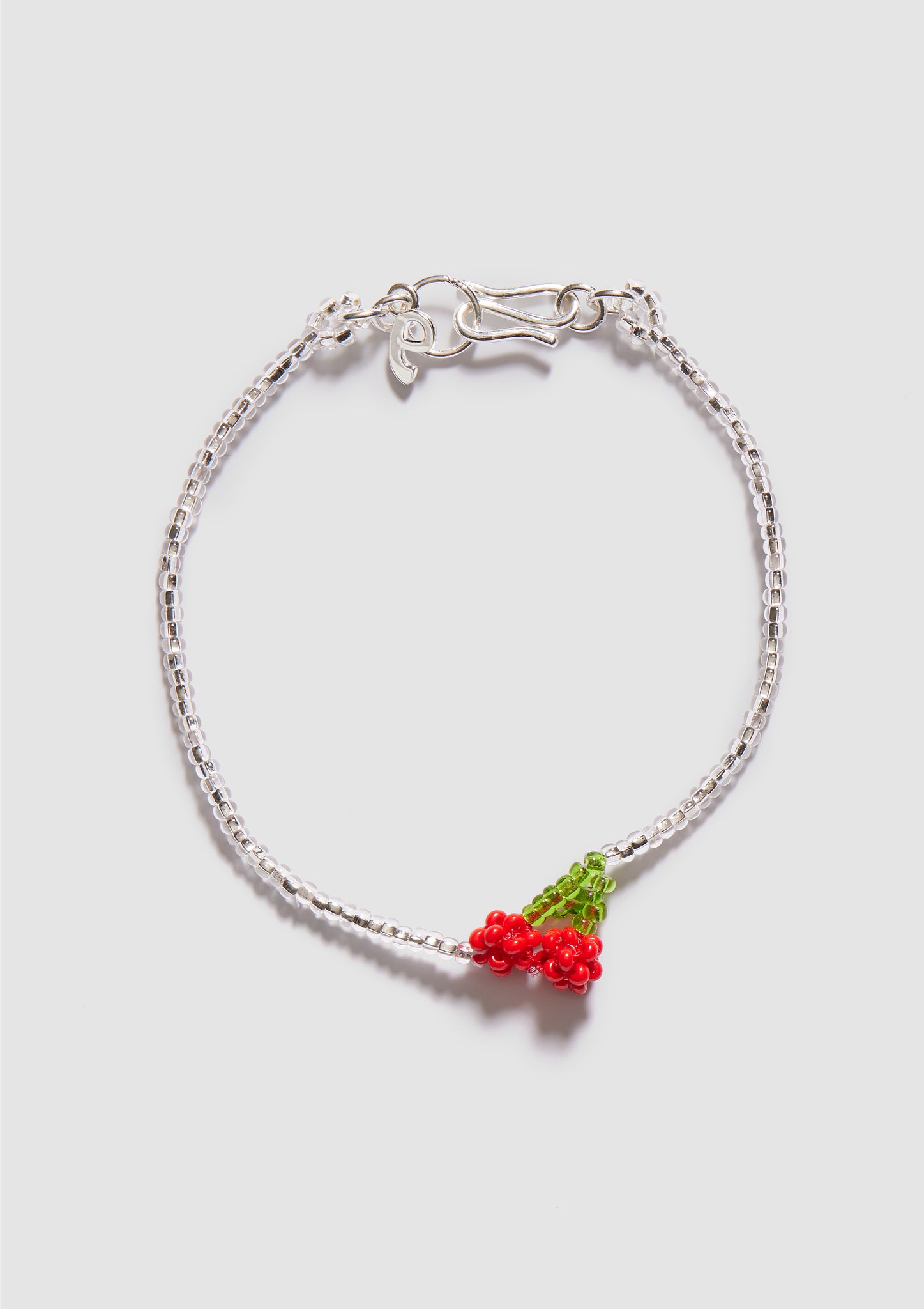 Mini Silver Cherry Bracelet