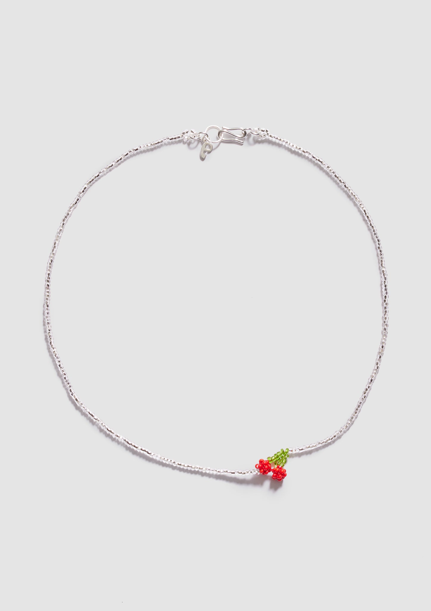 Mini Silver Cherry Necklace