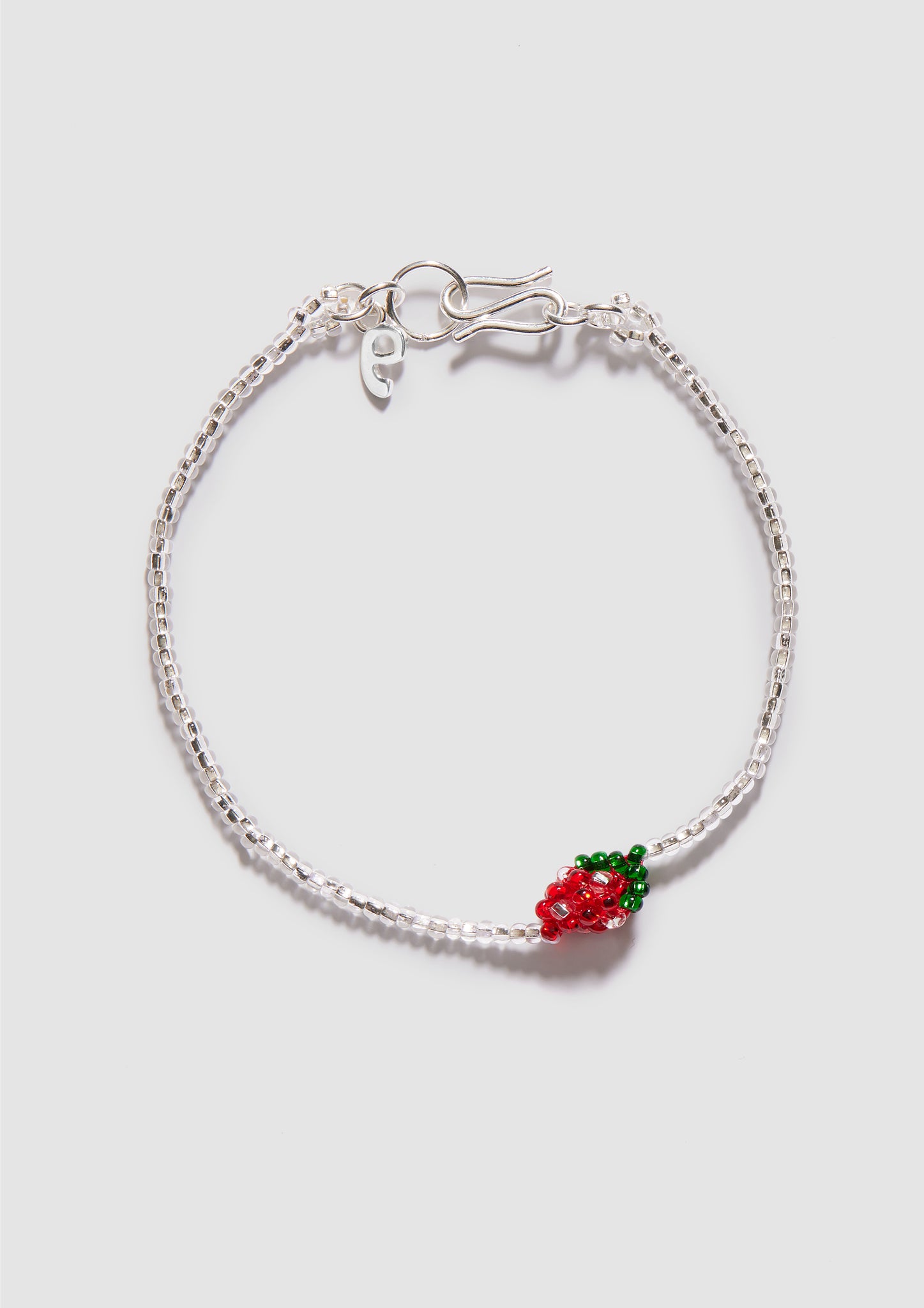Mini Silver Strawberry Bracelet