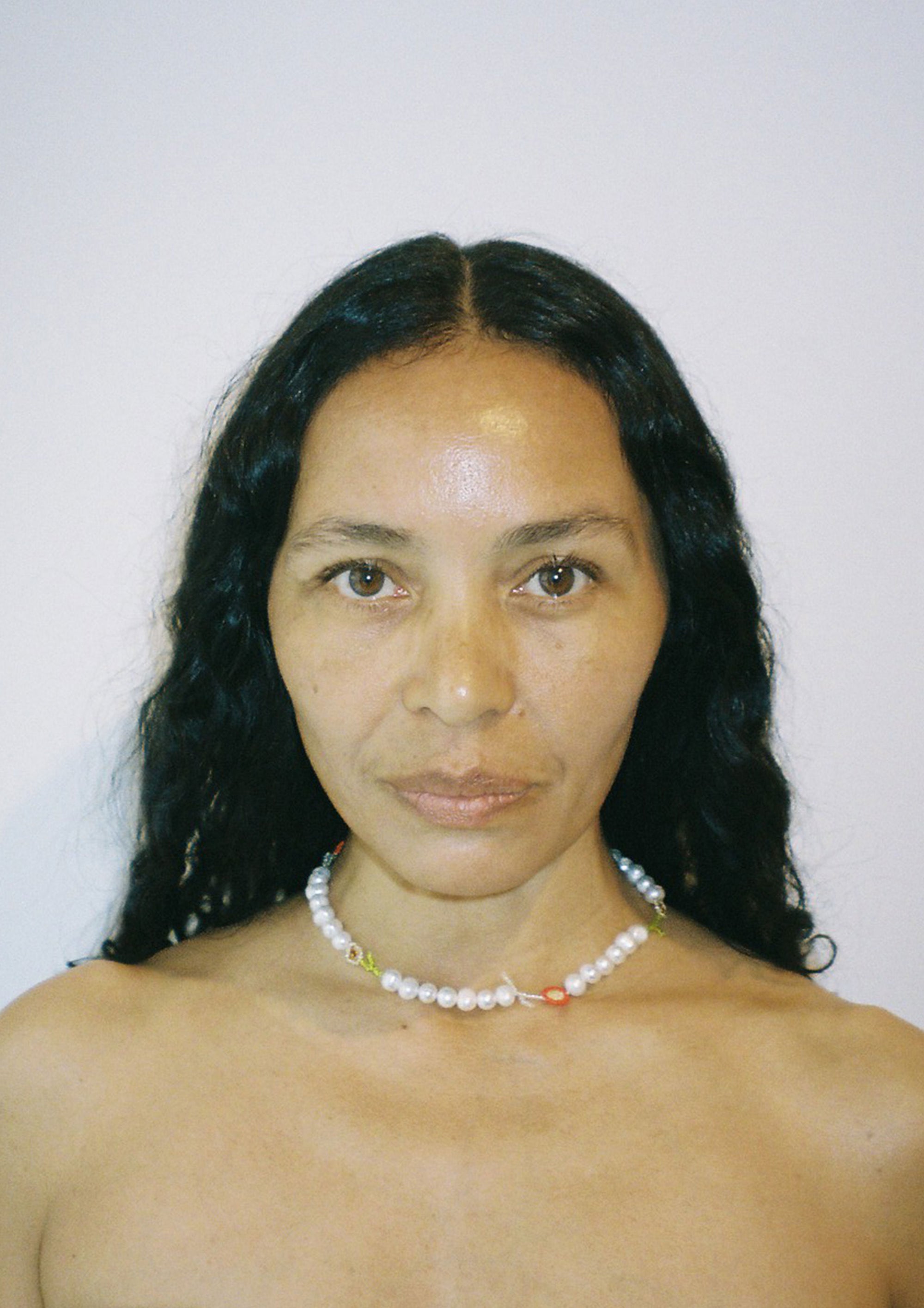 Multi Pearl Flor Necklace