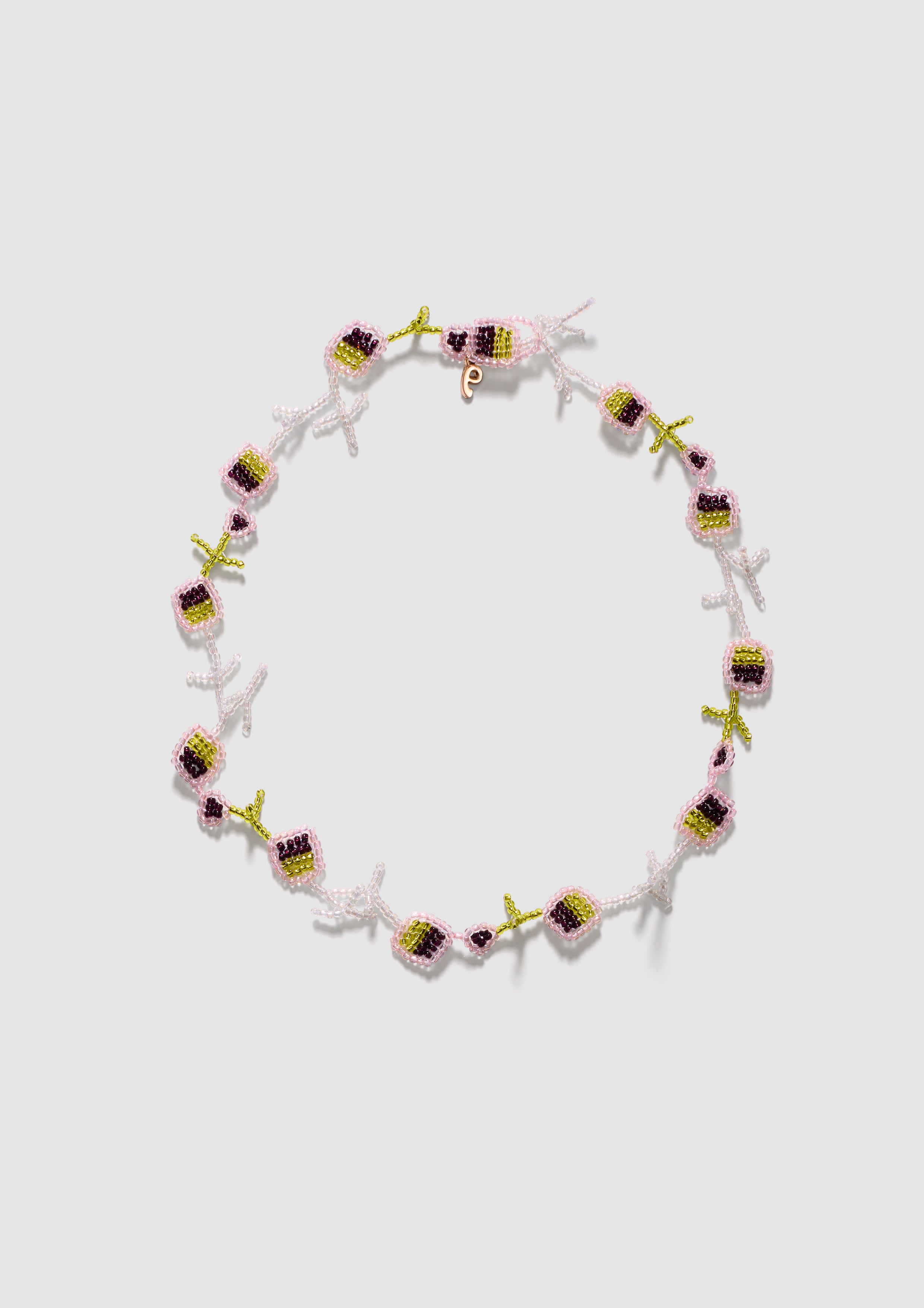 Purple Flor Necklace