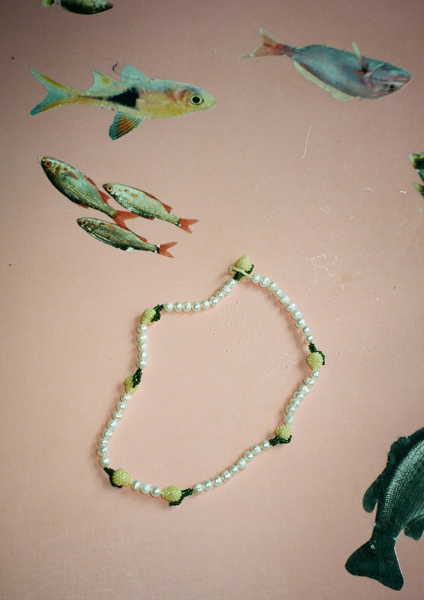 Multi Pearl Lemon Necklace