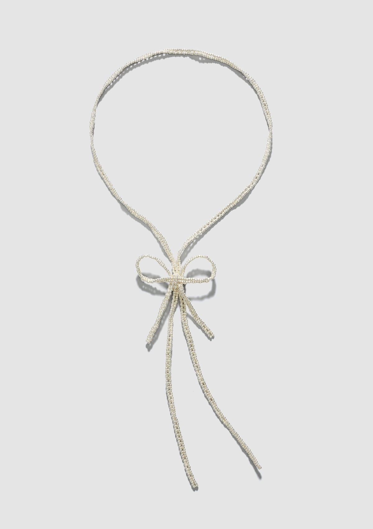 SILVER BOW TIE