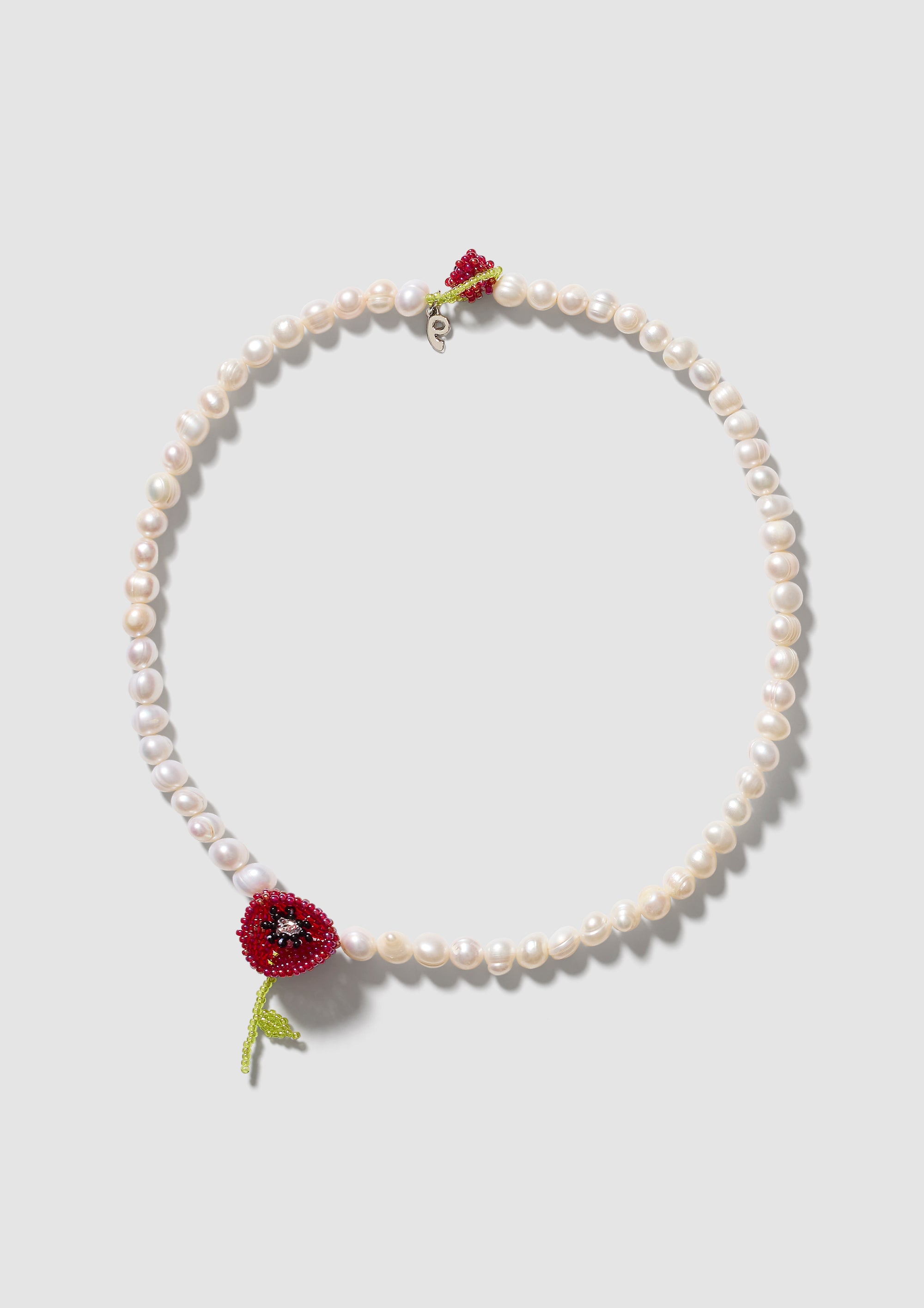 Pearl Poppy Necklace