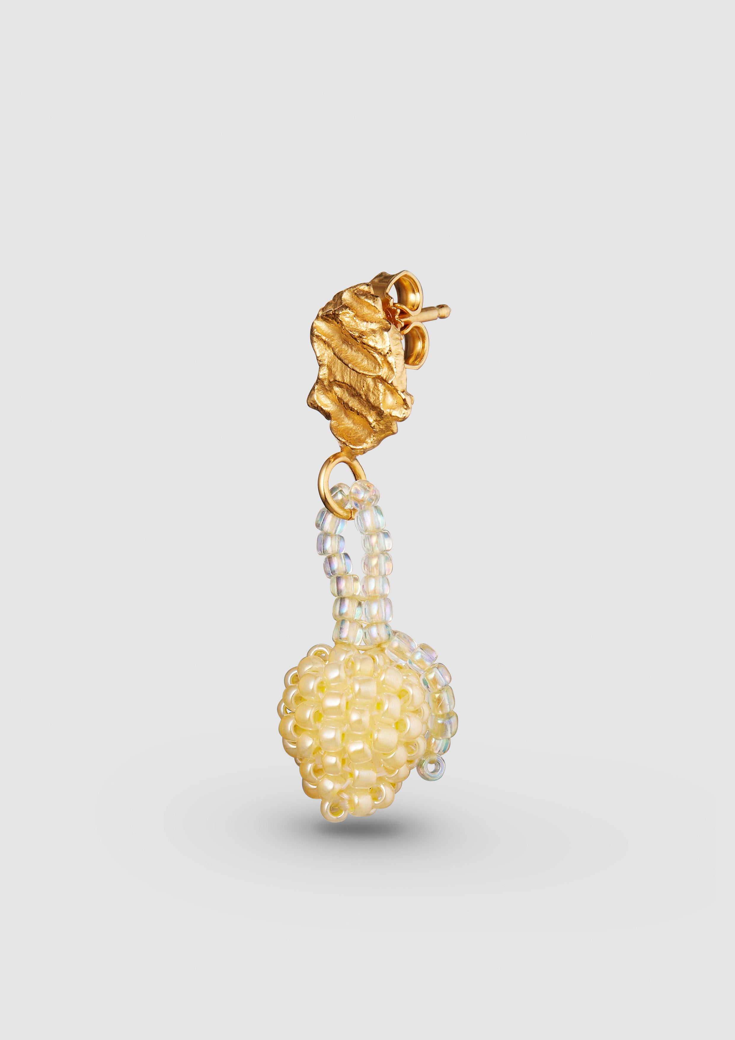 Pale Lemon Blob Earring