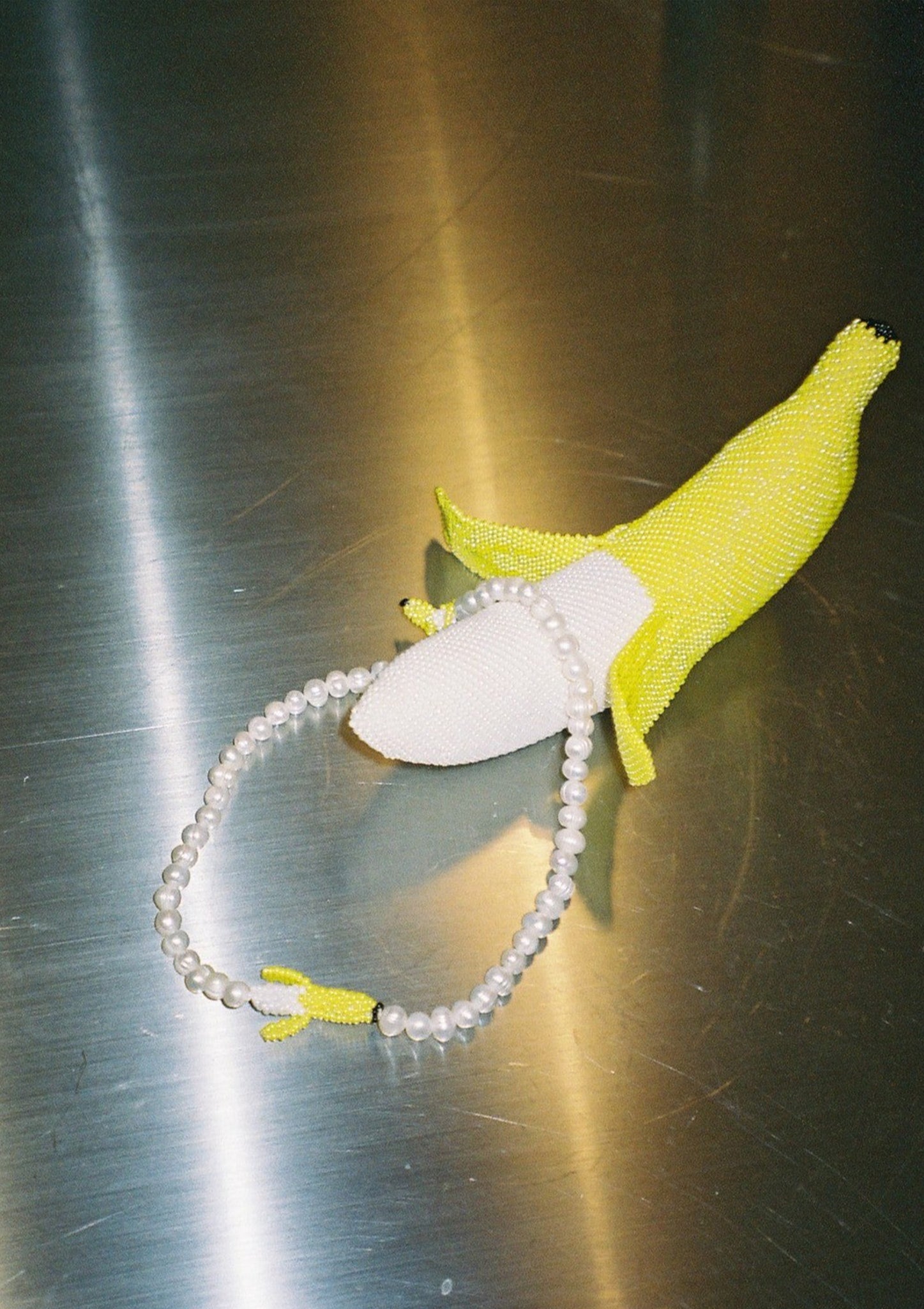 Pearl Banana Necklace