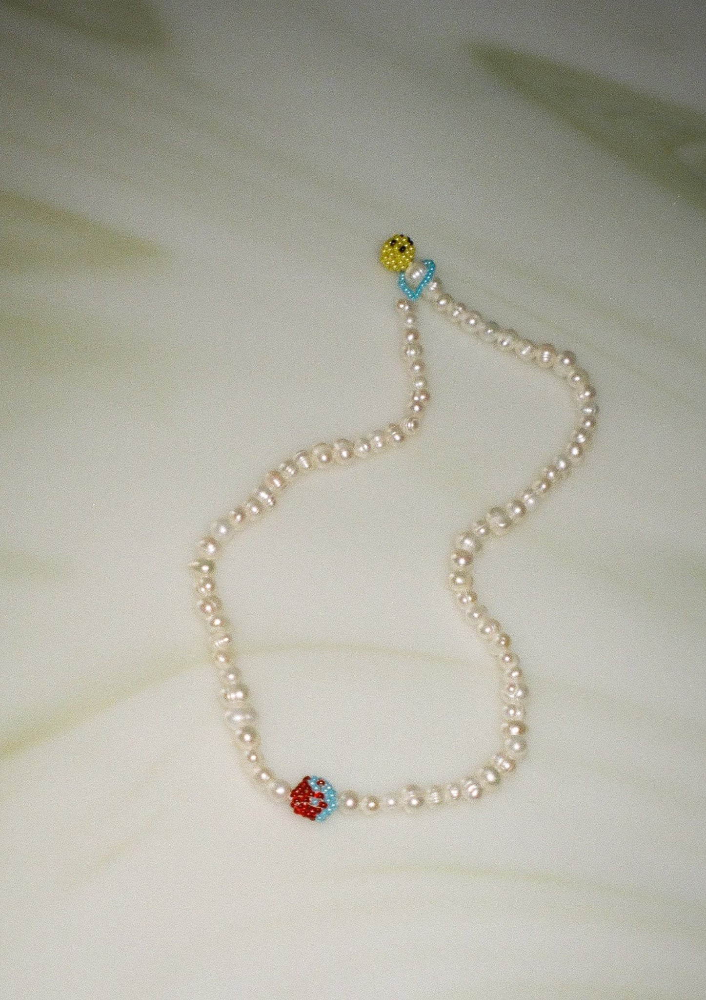 Pearl Blue Emotions Necklace