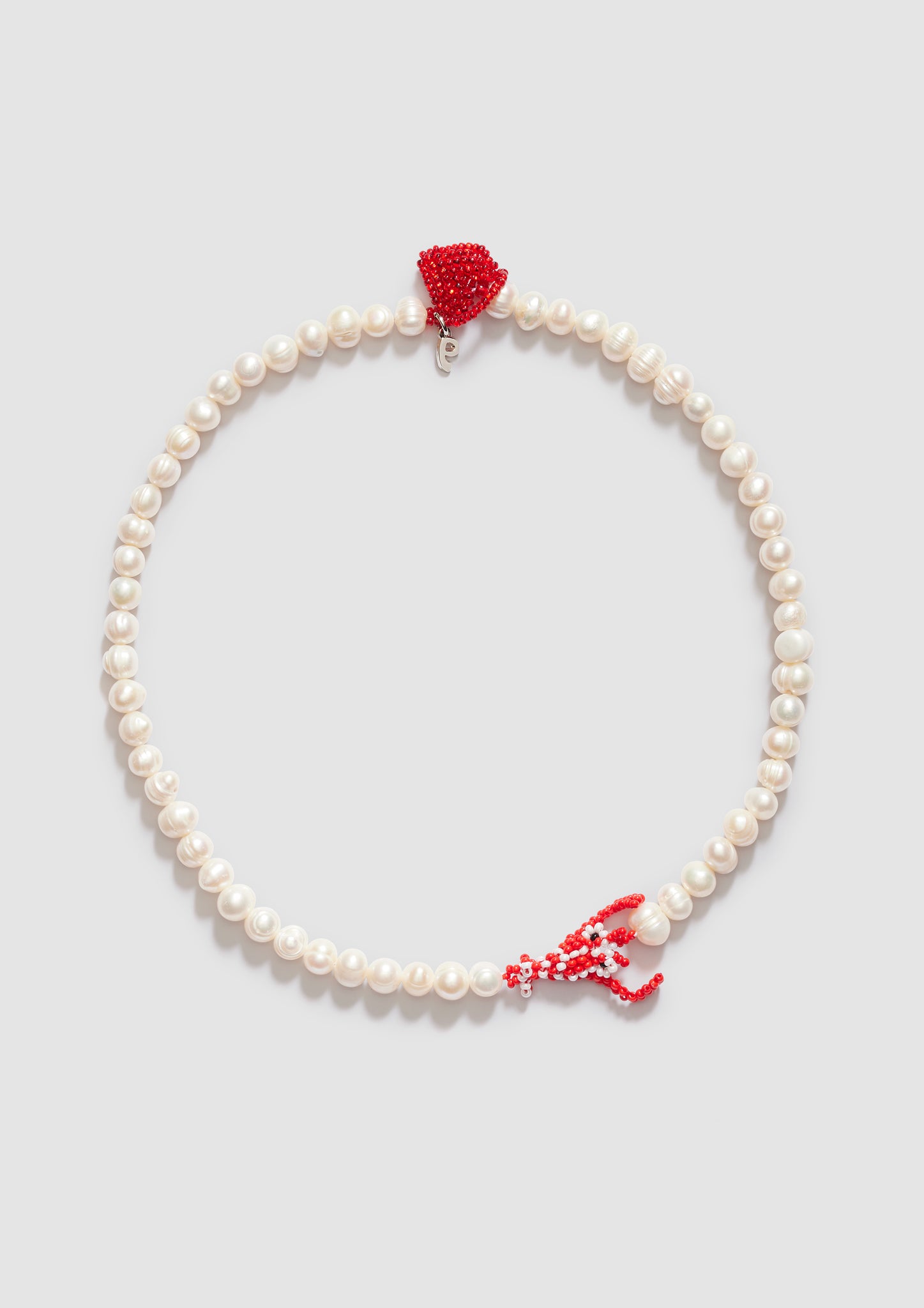 Pearl Lobster Love Necklace