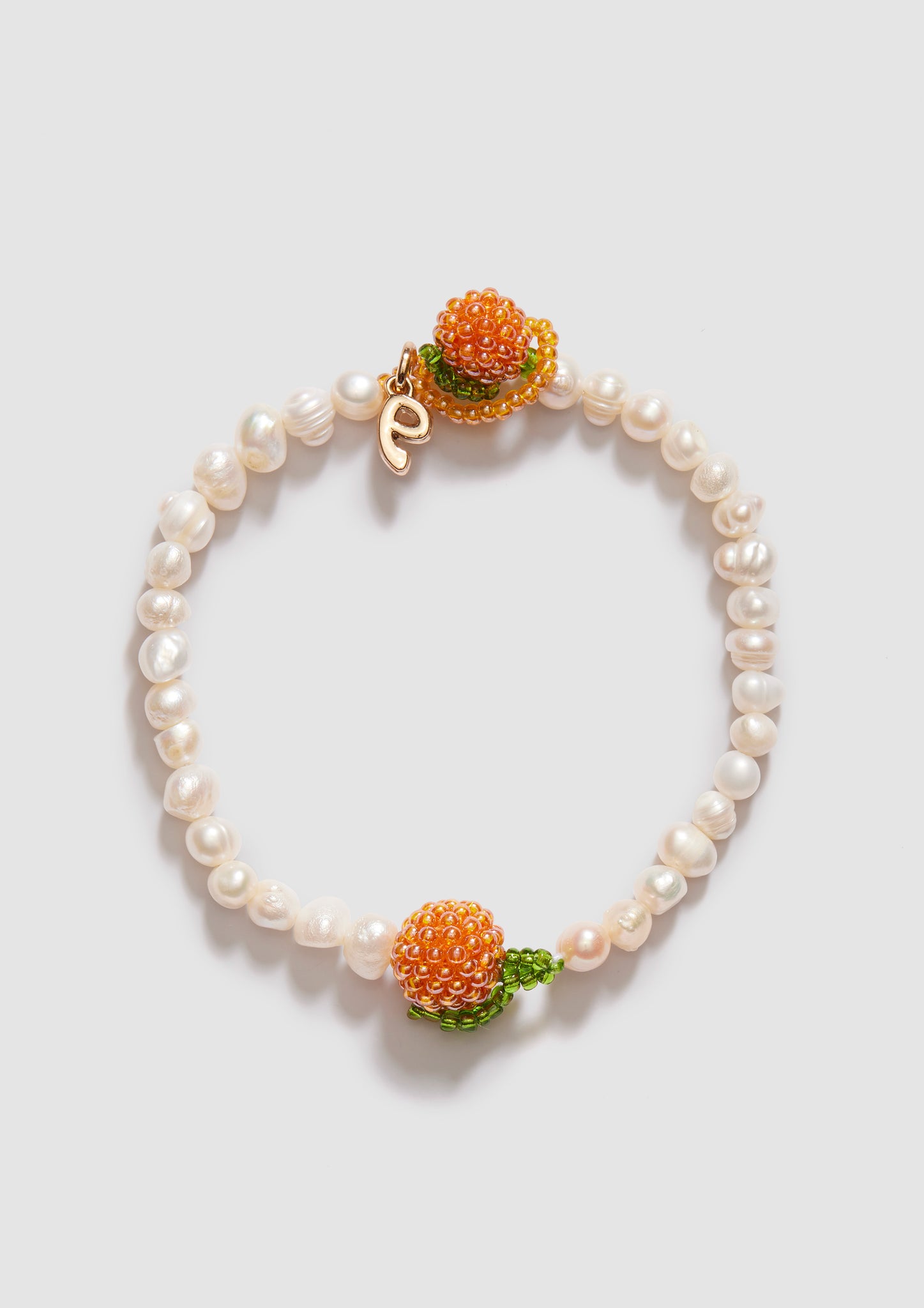 Pearl Shiny Orange Bracelet