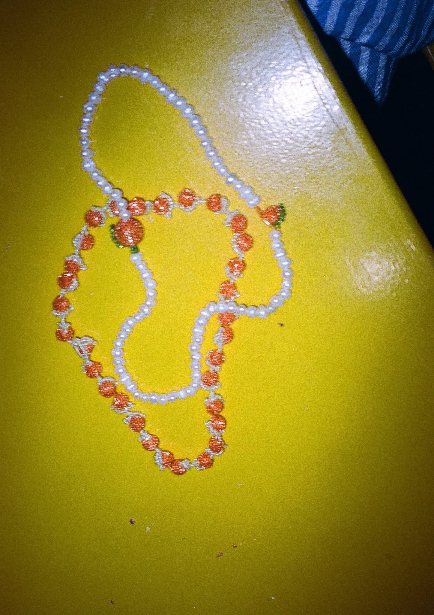 Pearl Shiny Orange Necklace
