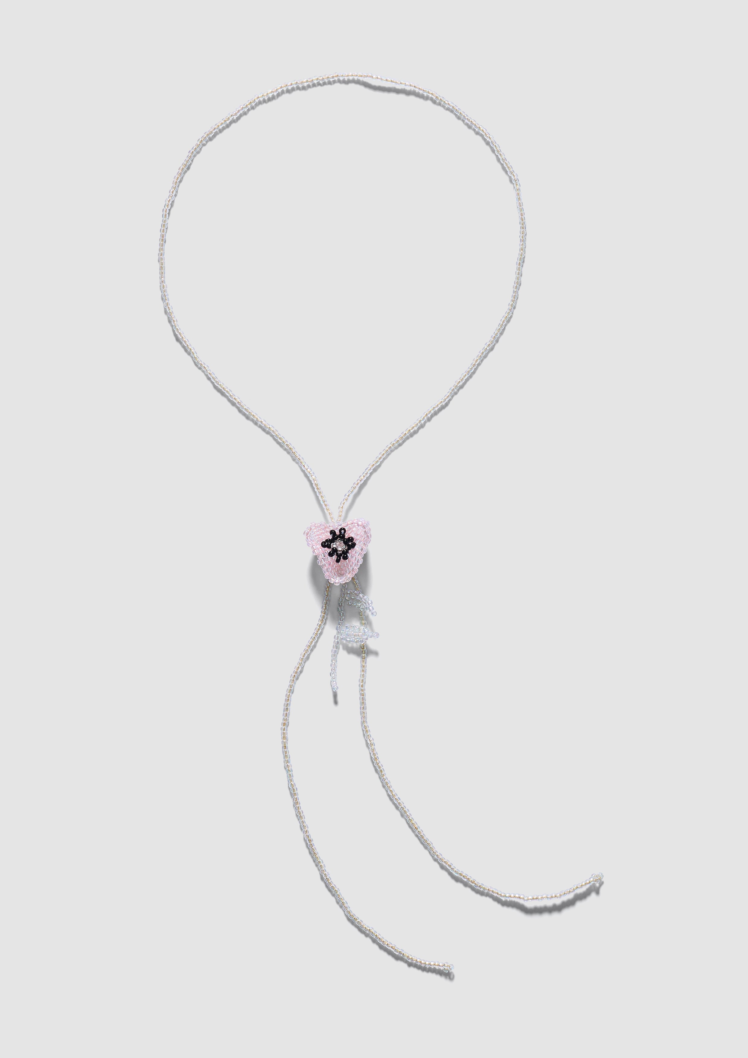 Pink Poppy Tie Bolo