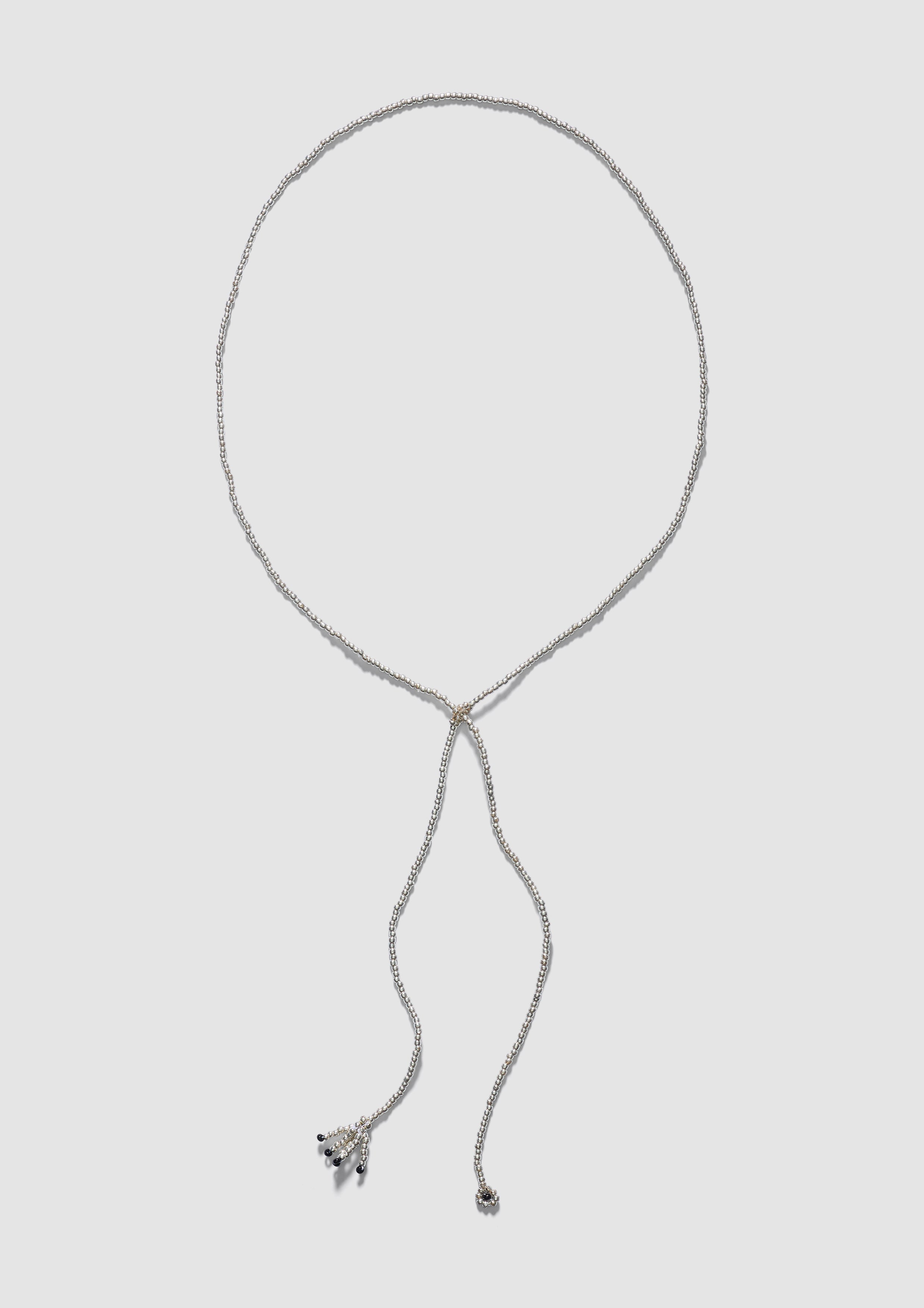 Silver Tassel Tie