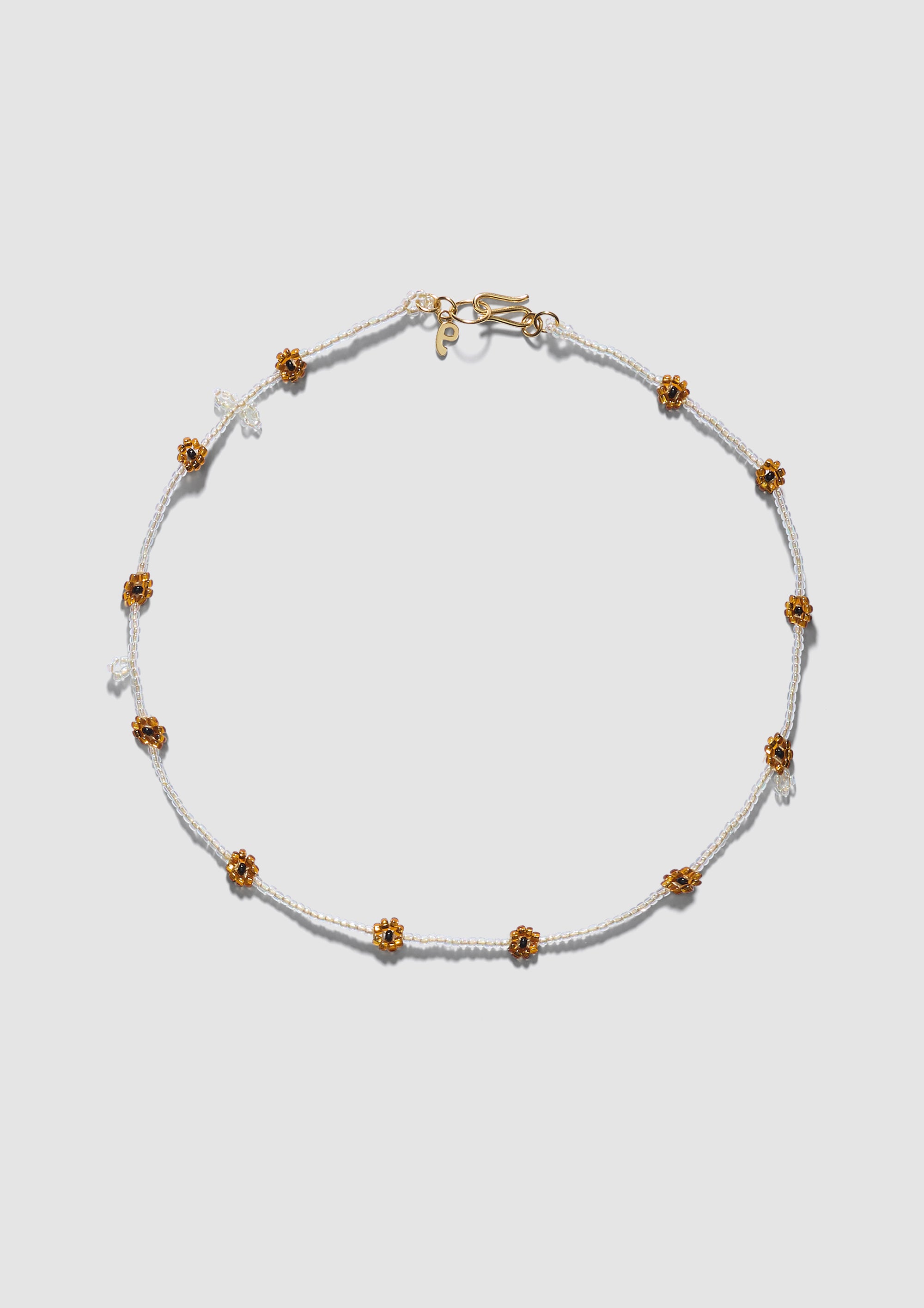 Brown Bloom Necklace