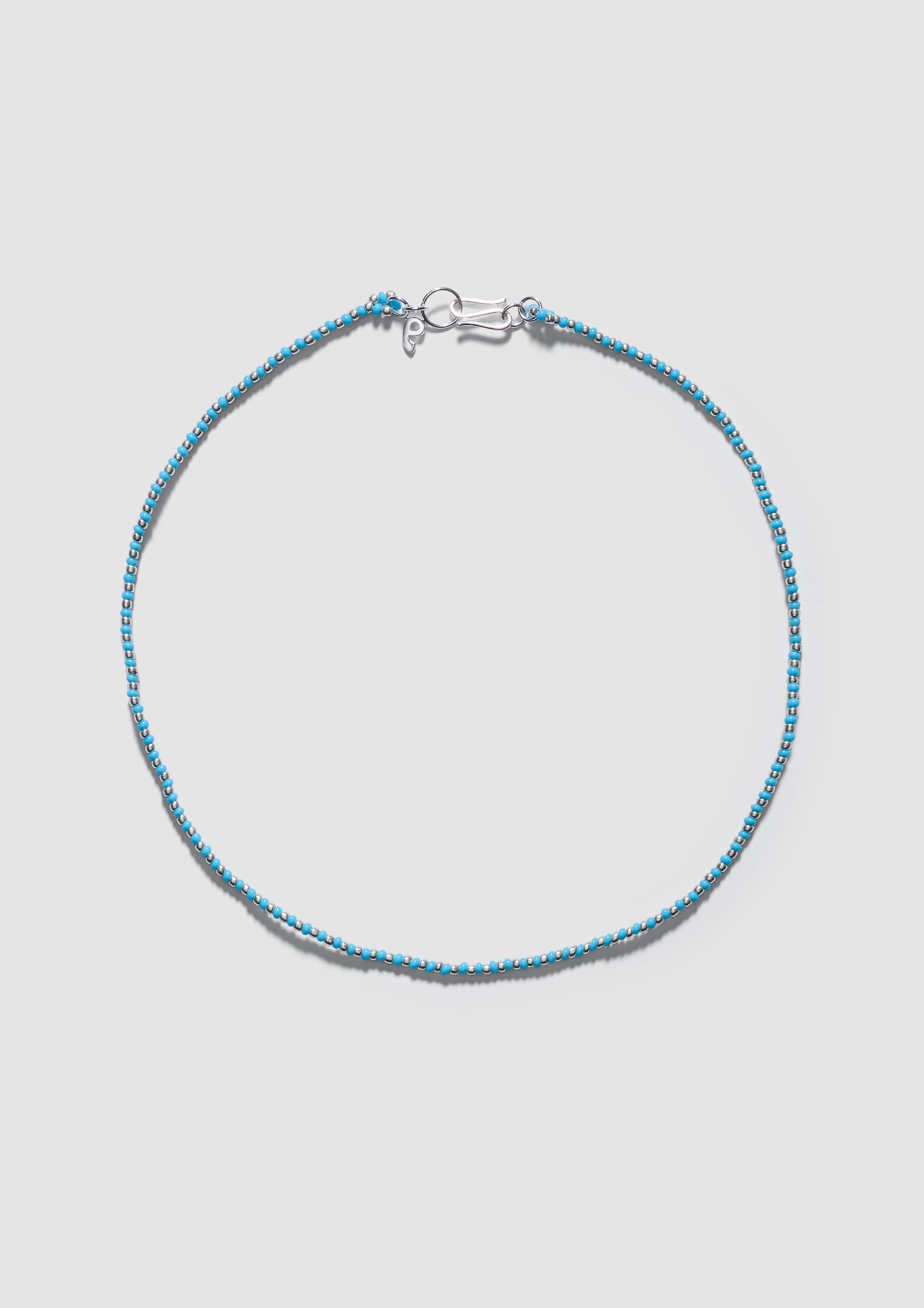 Mini Blue Striped Necklace