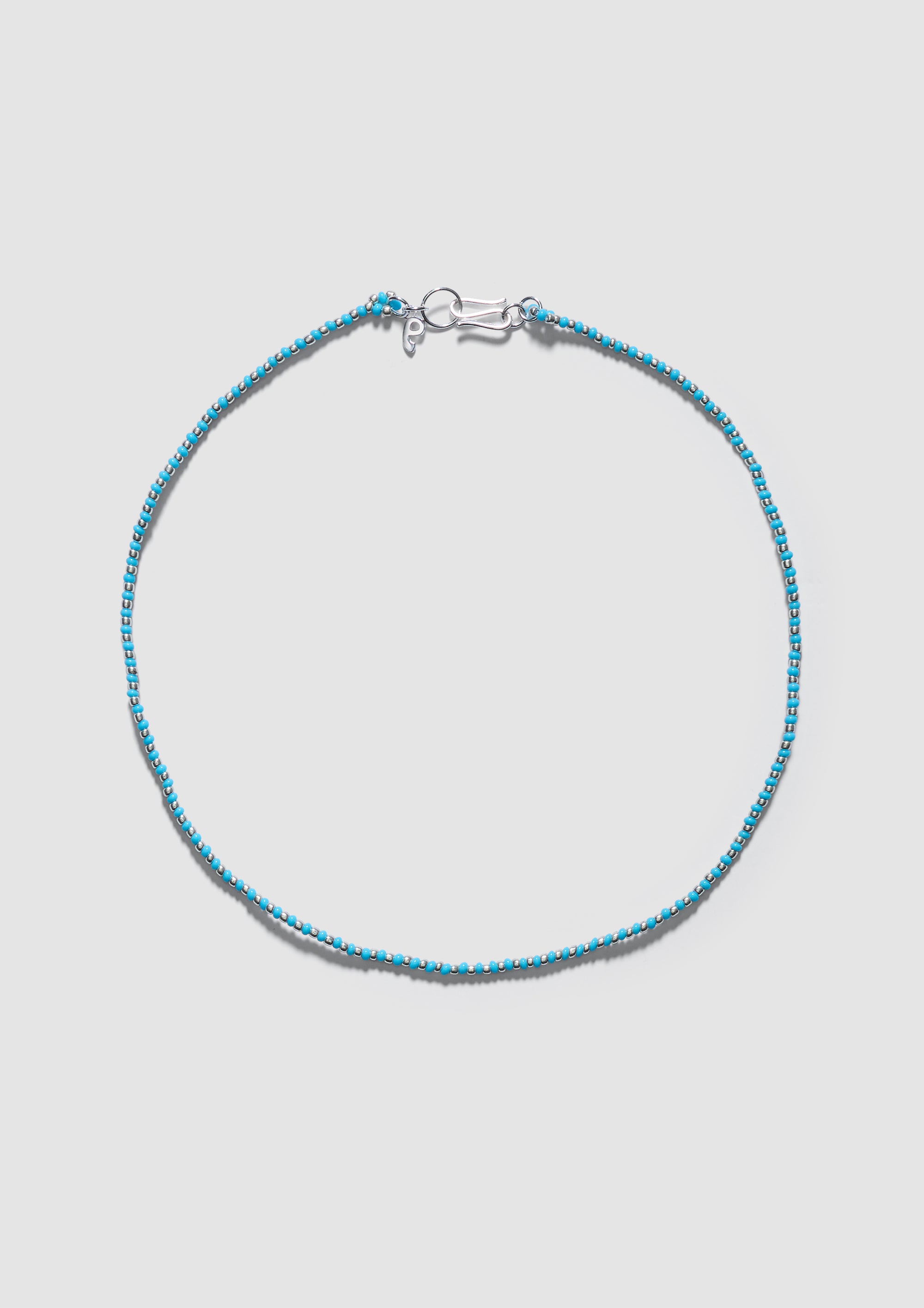 Mini Blue Striped Necklace