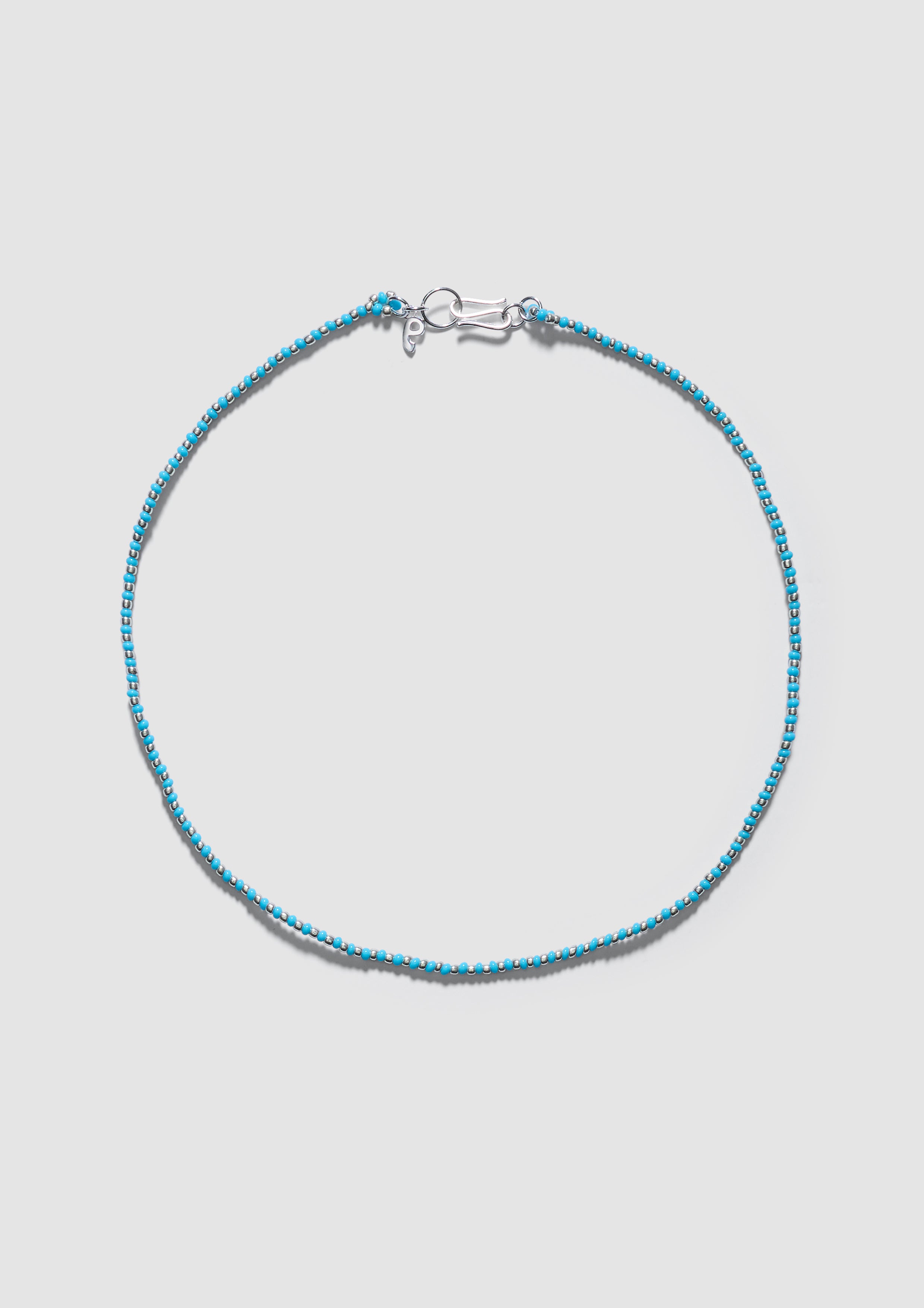 Mini Blue Striped Necklace