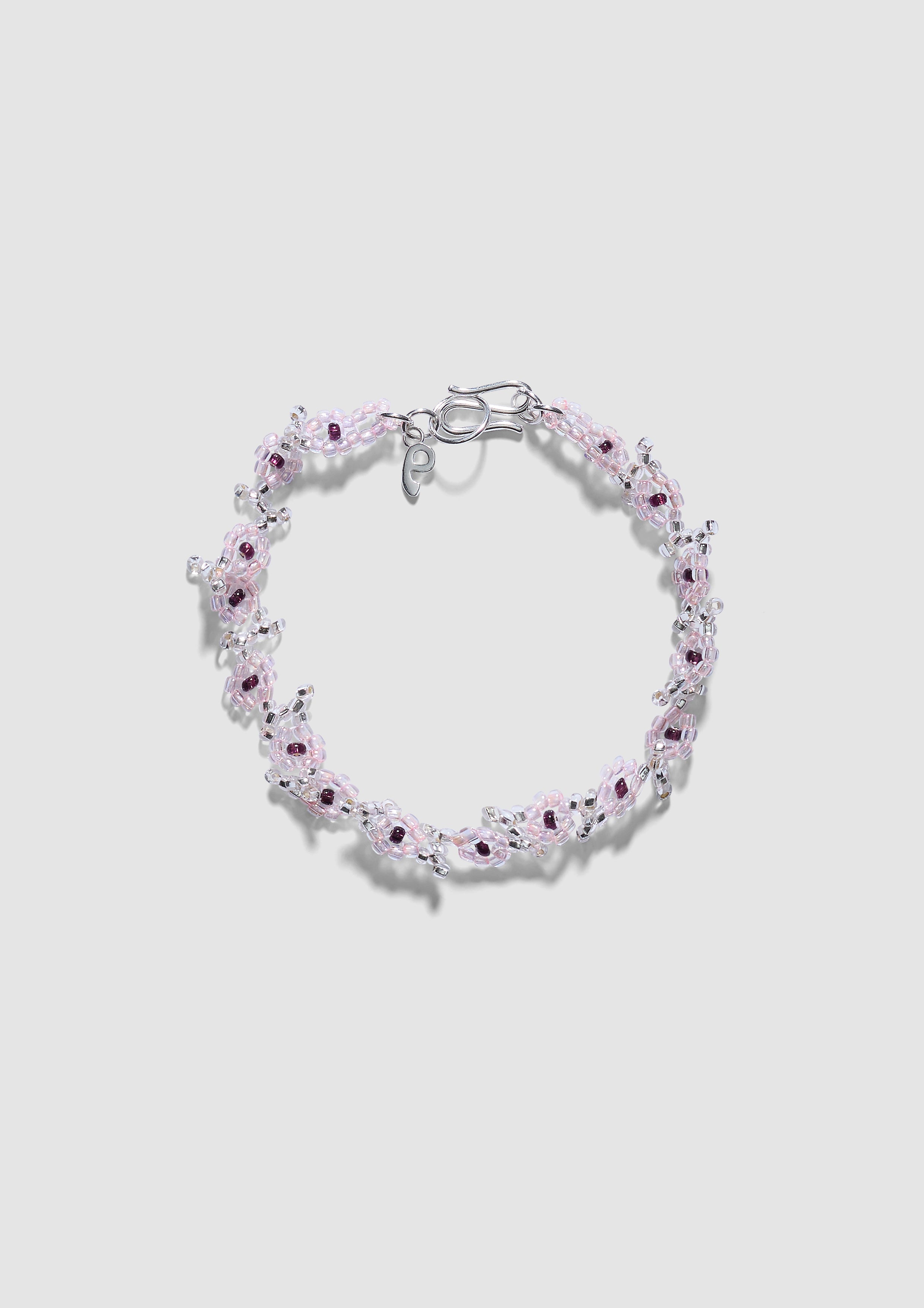 Pink Flower Bracelet