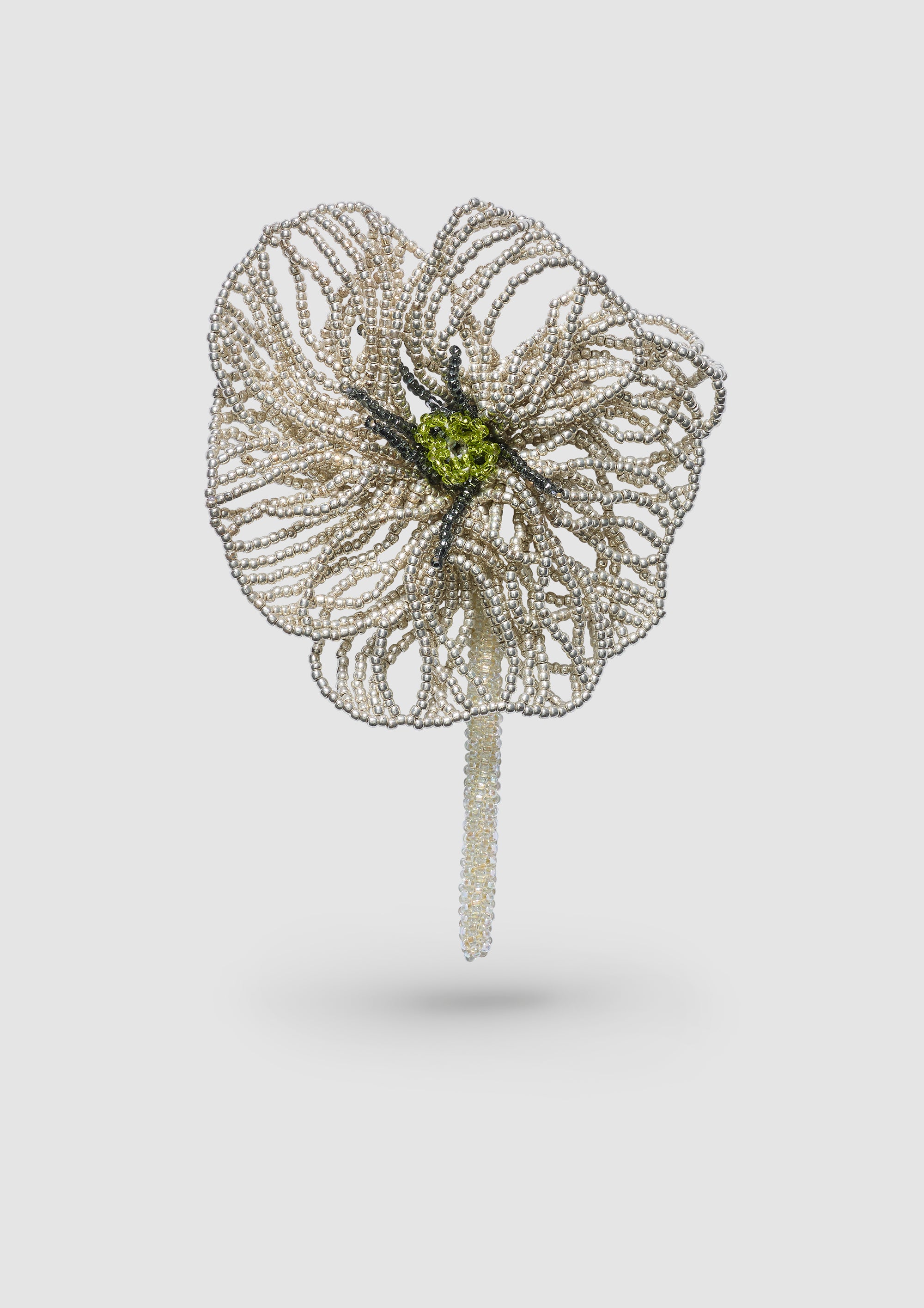 Silver Flor Brooch