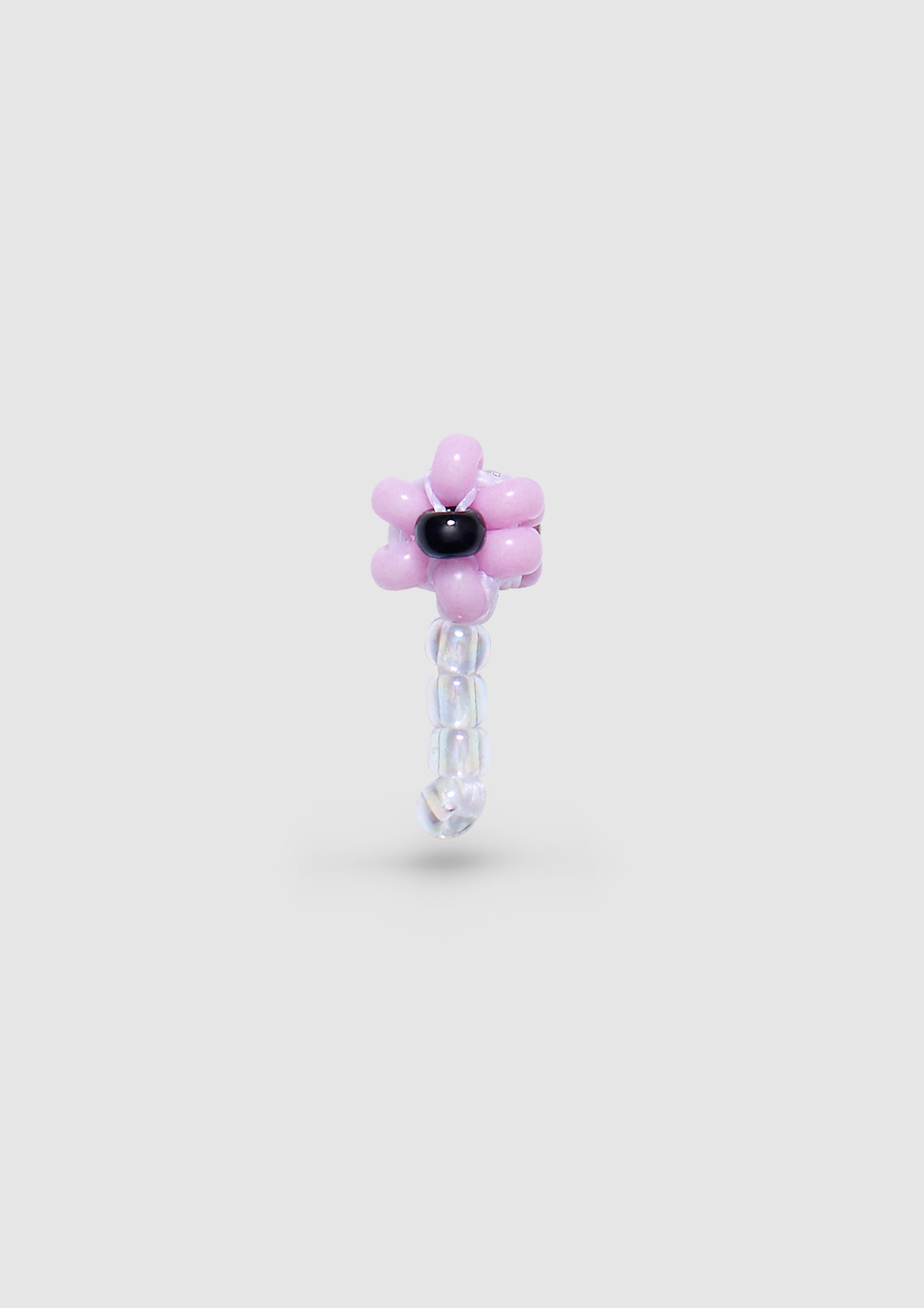 Pink Flower Ear Stick