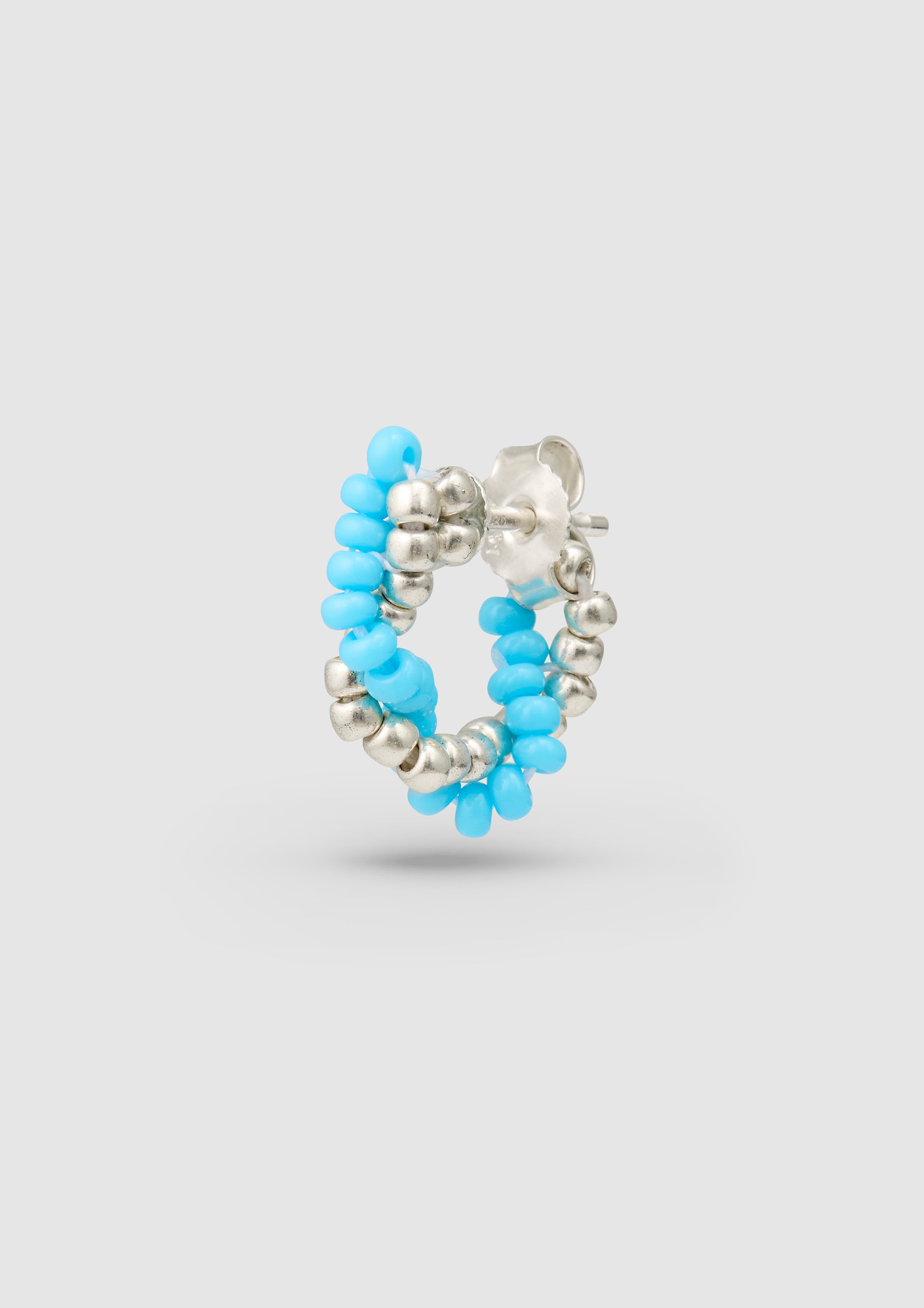 Blue Twisted Huggie