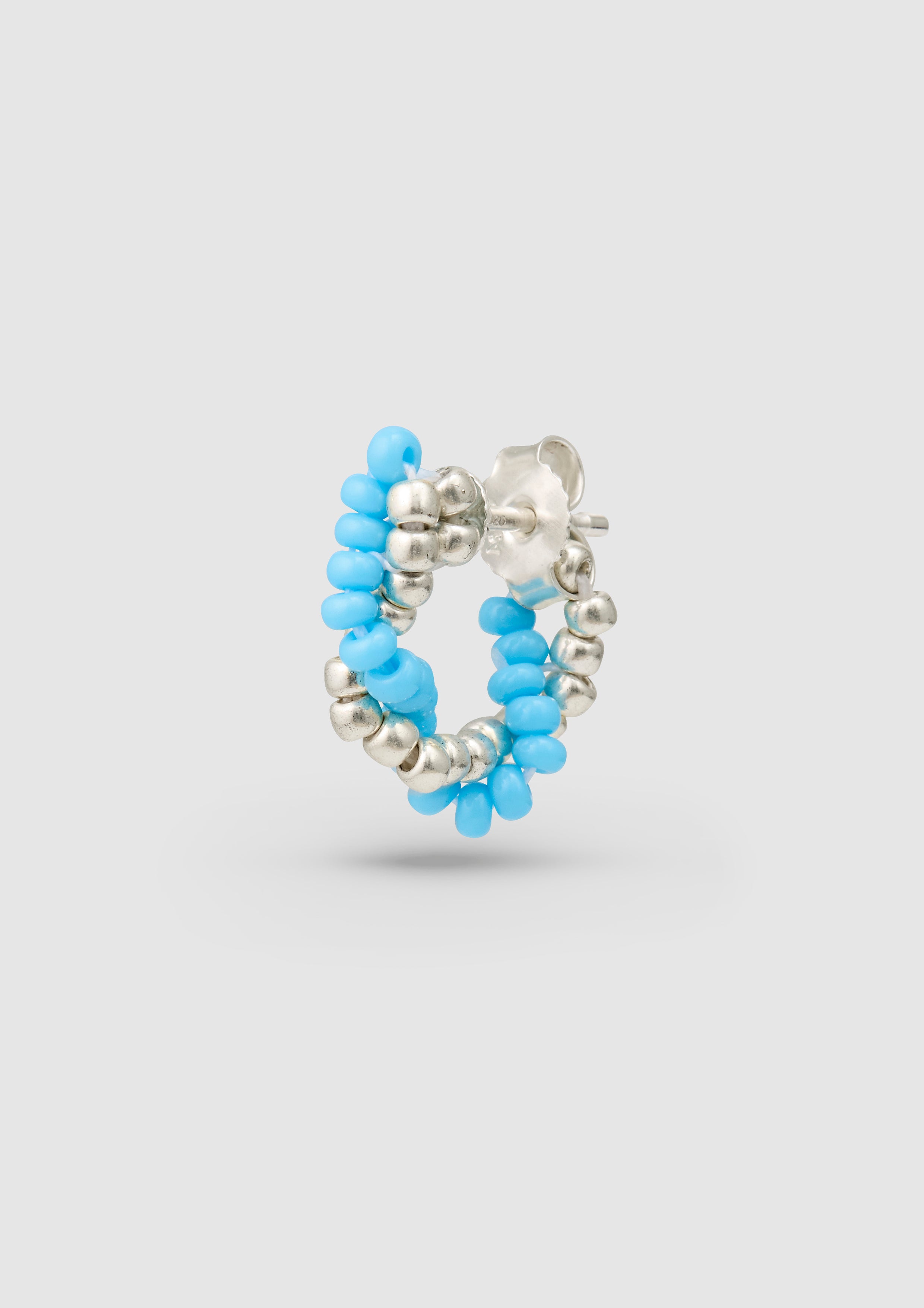 Blue Twisted Huggie