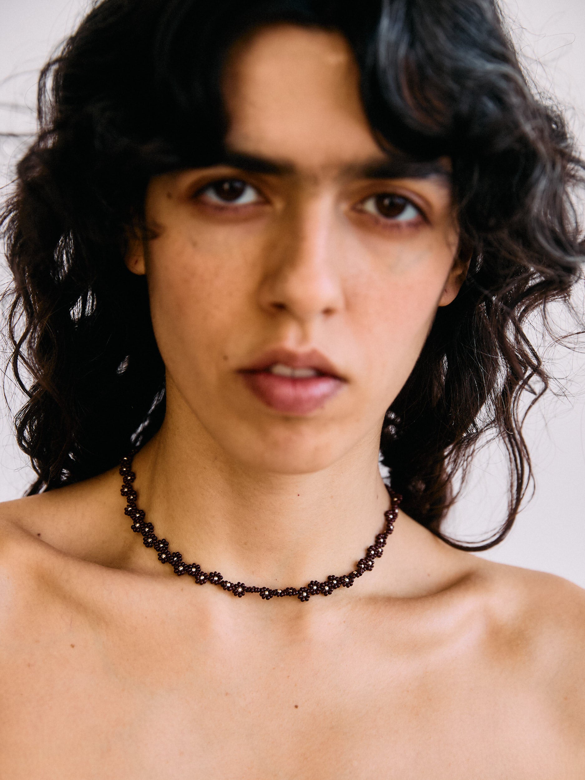 Brown Florecita Necklace