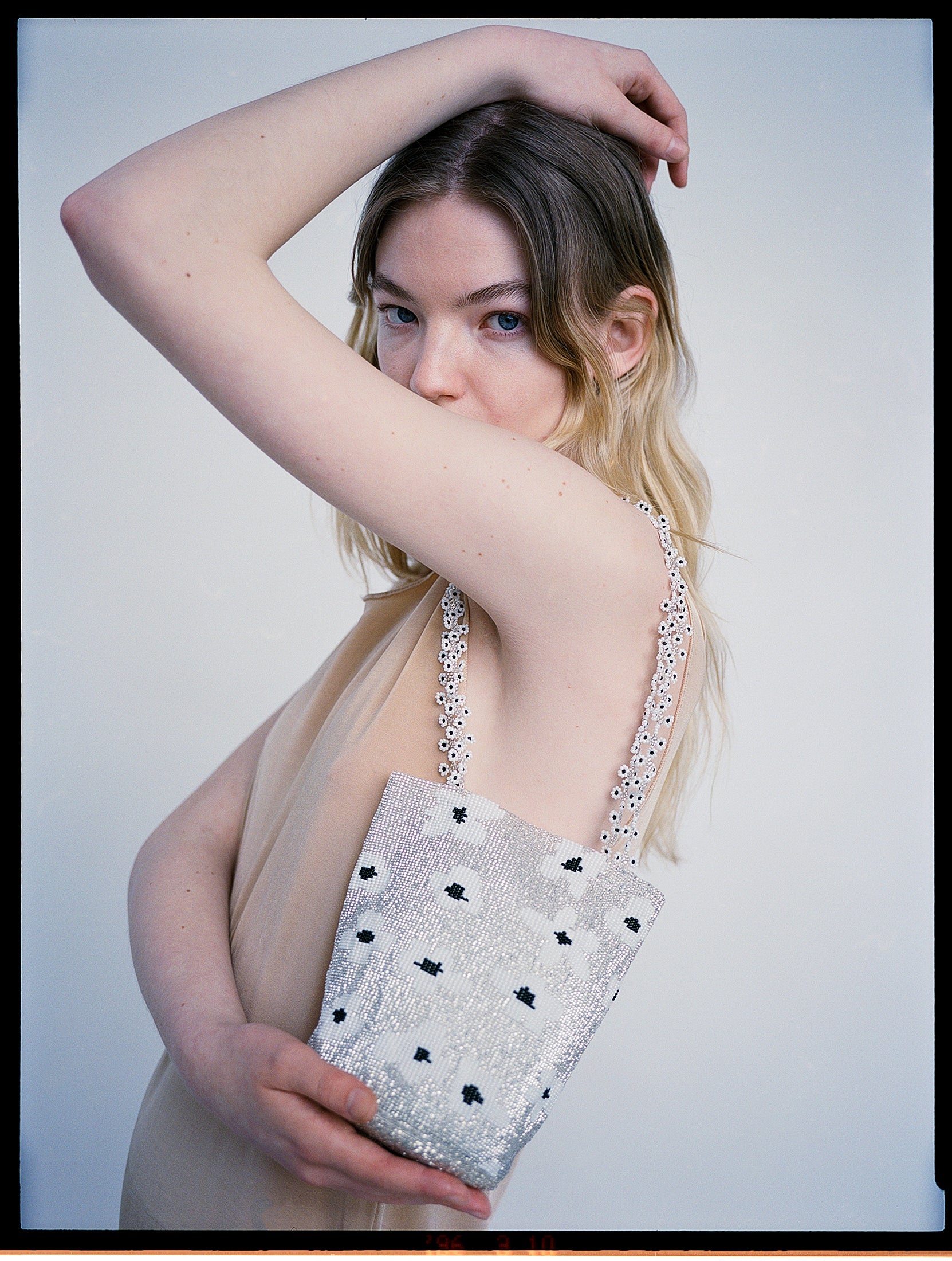 pura utz ビーズバッグ Pura Utz ハンドバッグ / GREEN FLOWER DREAM ビーズバッグ